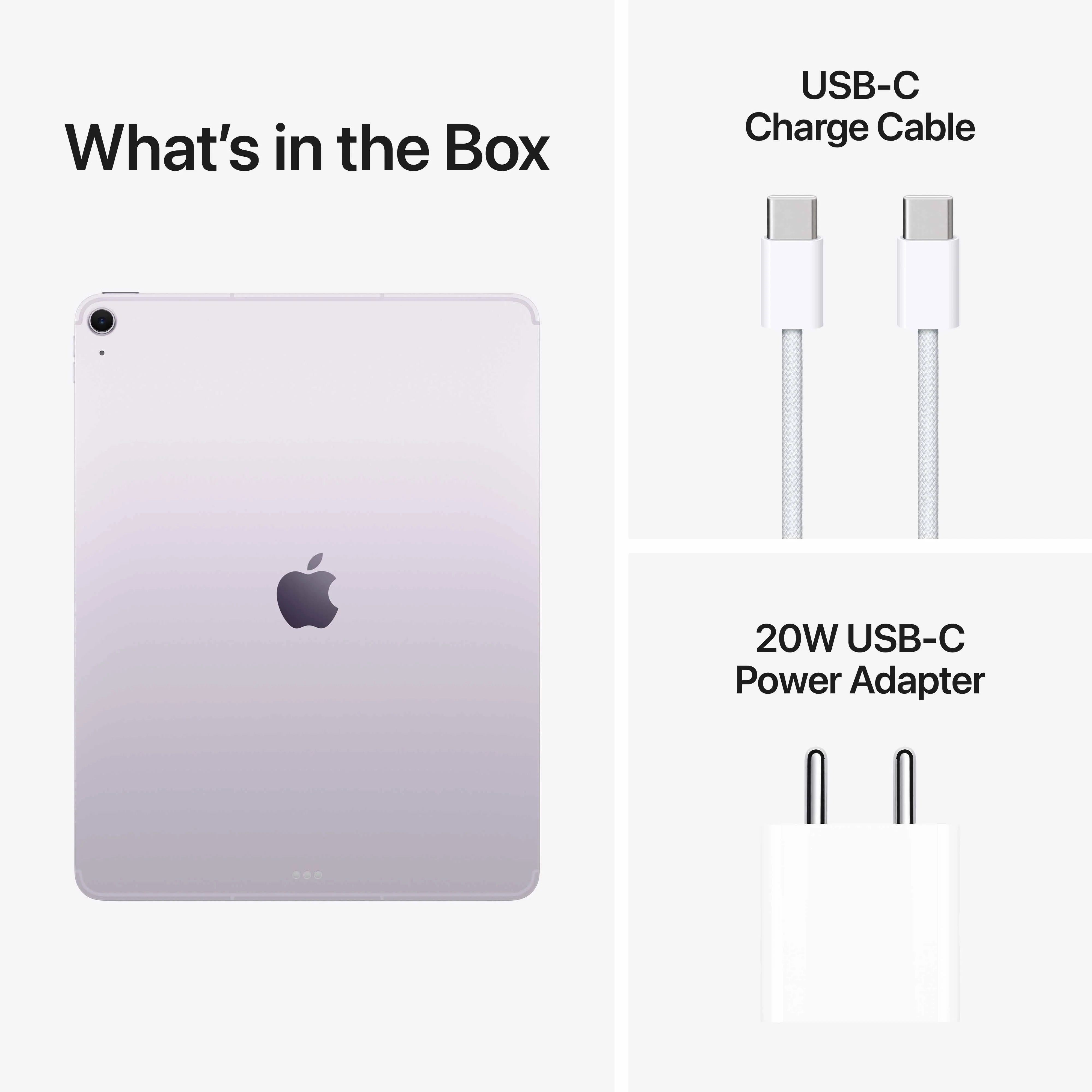 13-inch iPad Air Wi-Fi + Cellular 128GB - Purple (M4) - Image 10