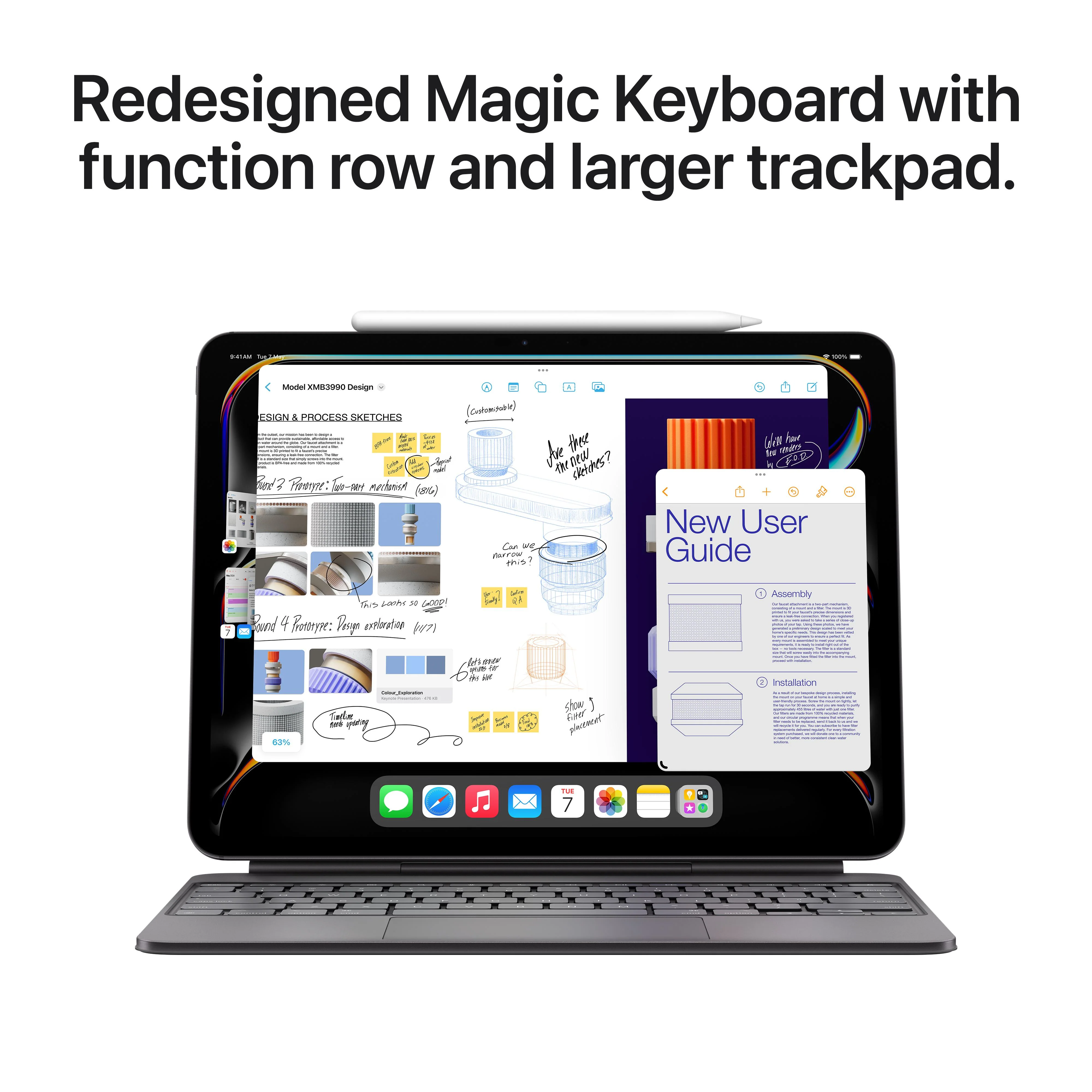 13-inch iPad Pro Wi-Fi + Cellular 2TB Standard Glass - Silver (M4) - Image 8