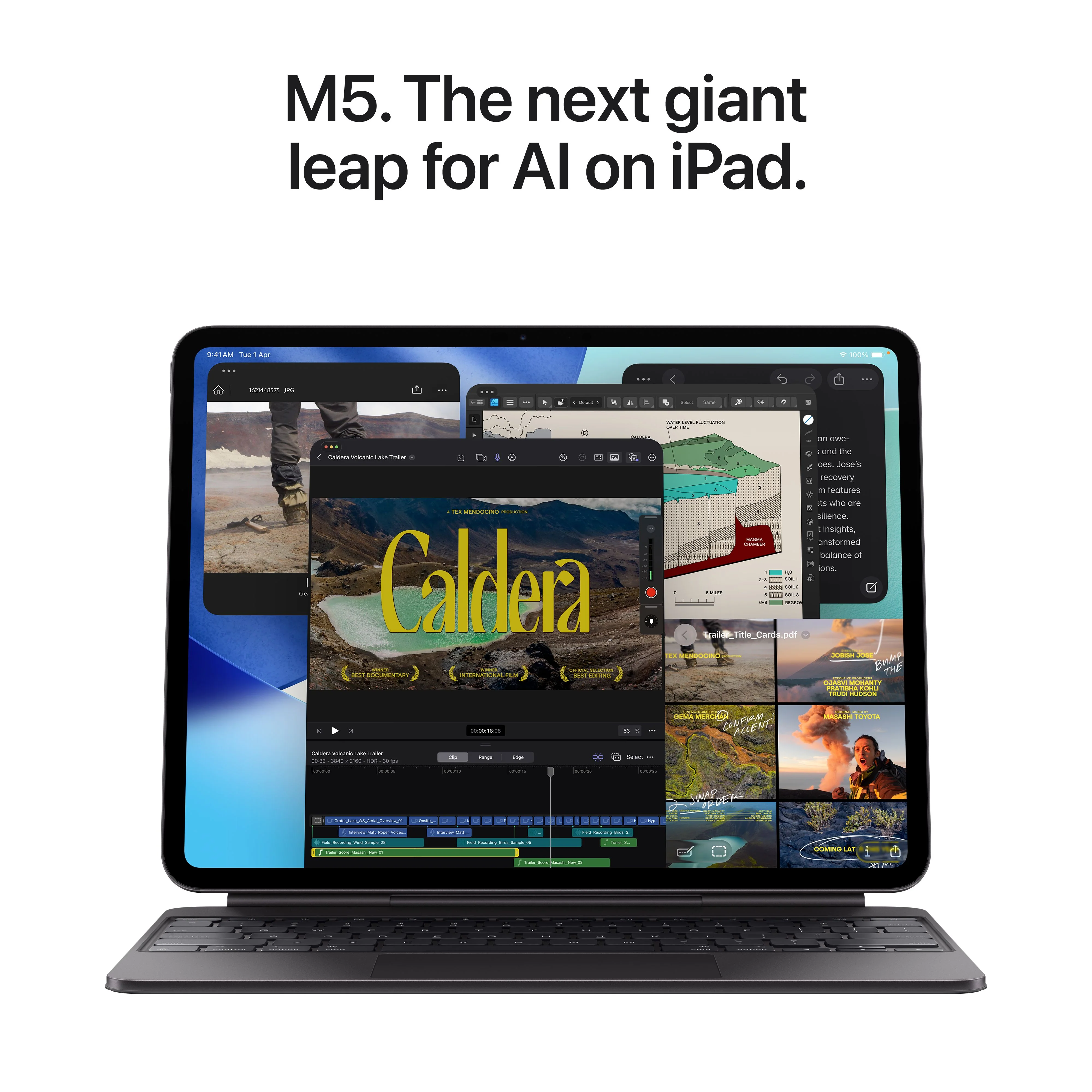 13-inch iPad Pro Wi-Fi + Cellular 256GB Standard Glass - Space Black (M5) - Image 4