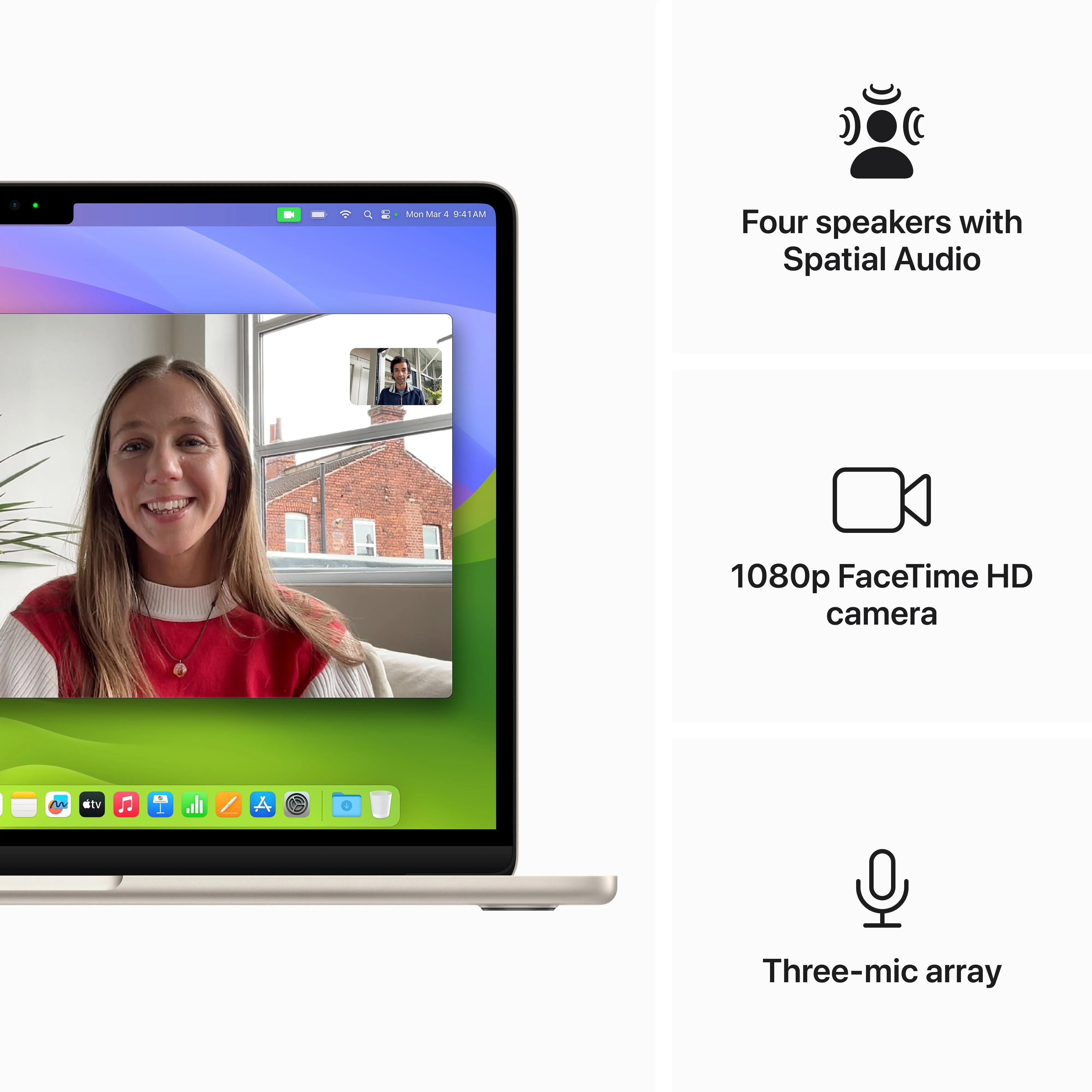 13-inch MacBook Air: Apple M3 chip with 8?core CPU and 8?core GPU, 256GB SSD - Starlight - Image 6
