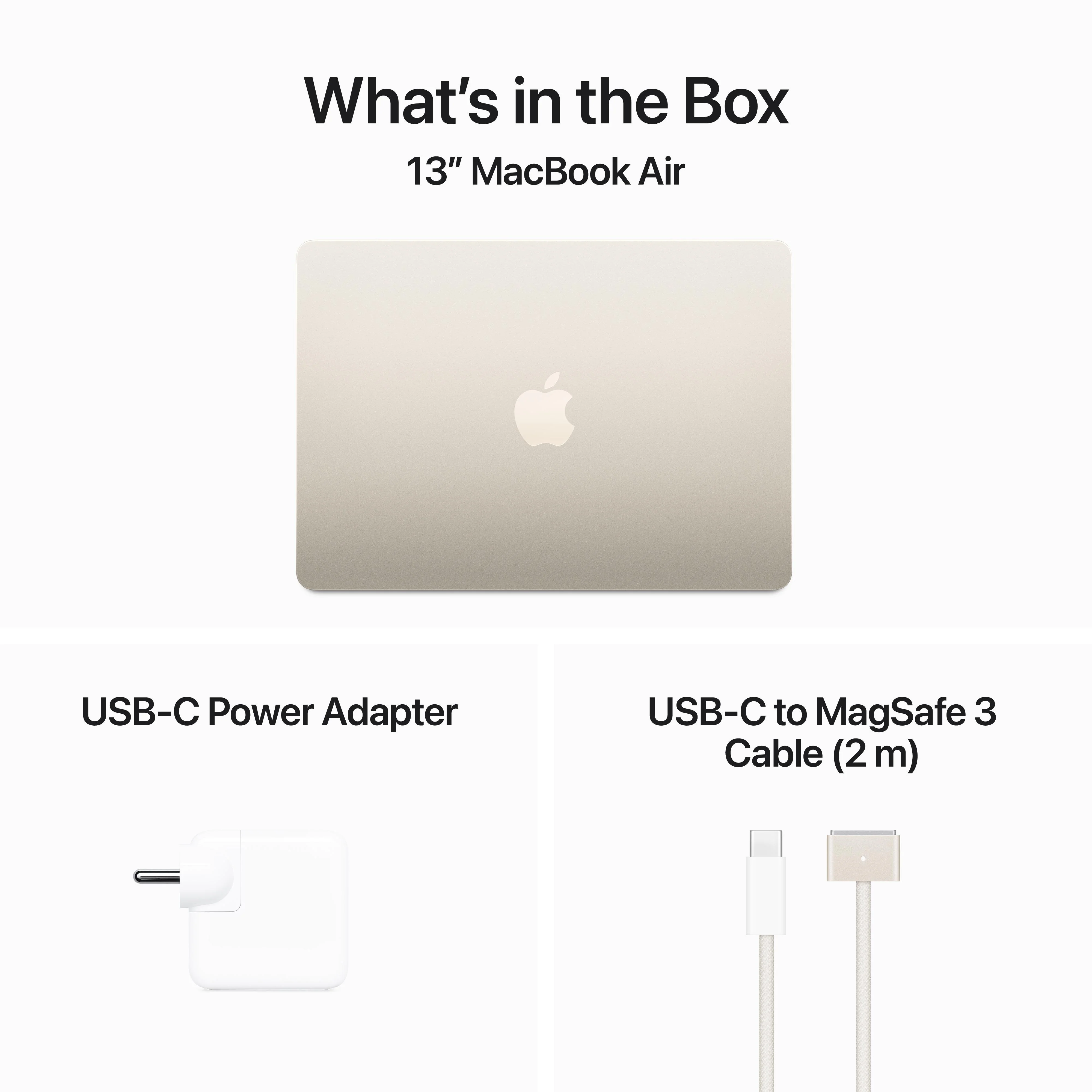 13-inch MacBook Air: Apple M3 chip with 8?core CPU and 8?core GPU, 256GB SSD - Starlight - Image 9