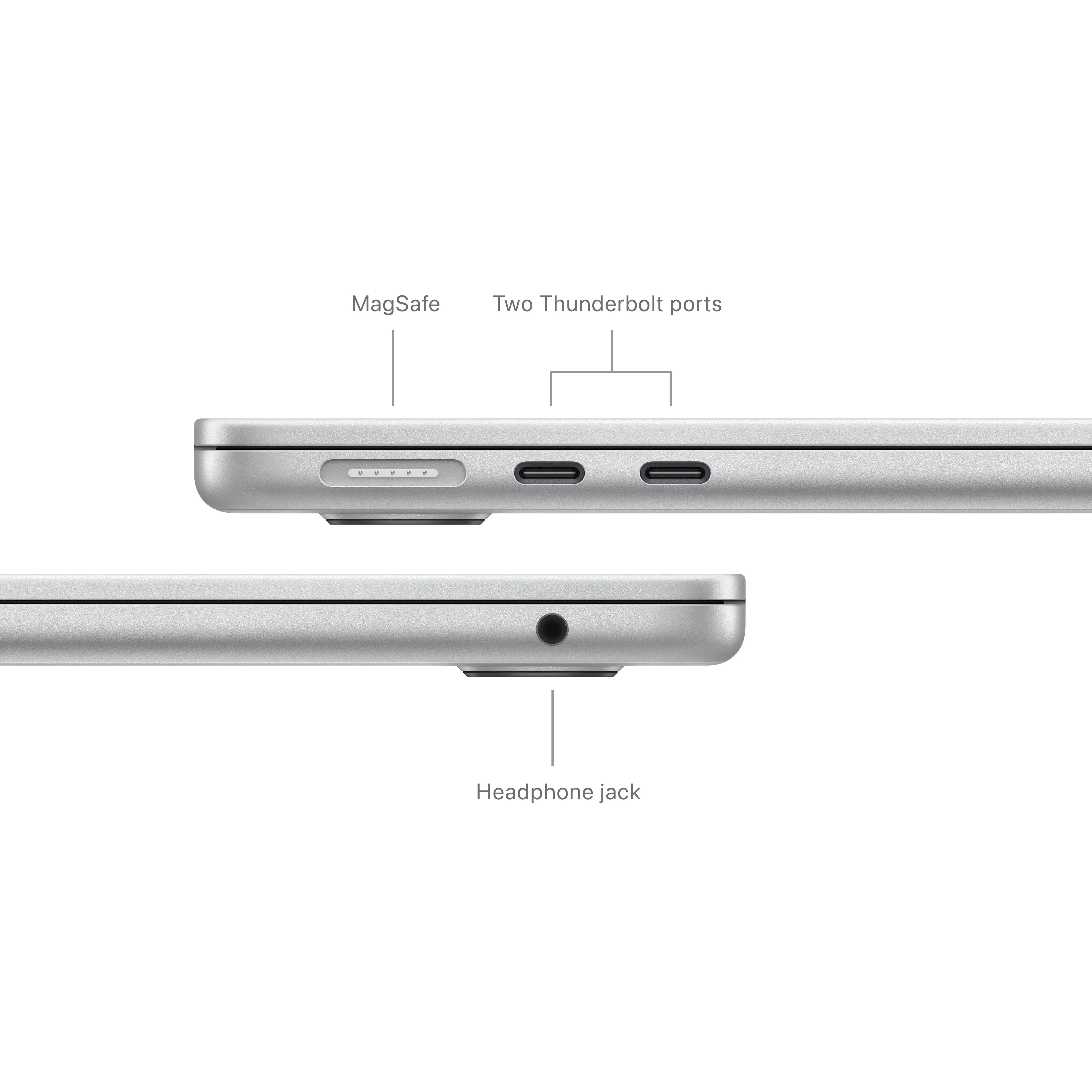 13-inch MacBook Air: Apple M3 chip with 8?core CPU and 10?core GPU, 512GB SSD - Silver - Image 7