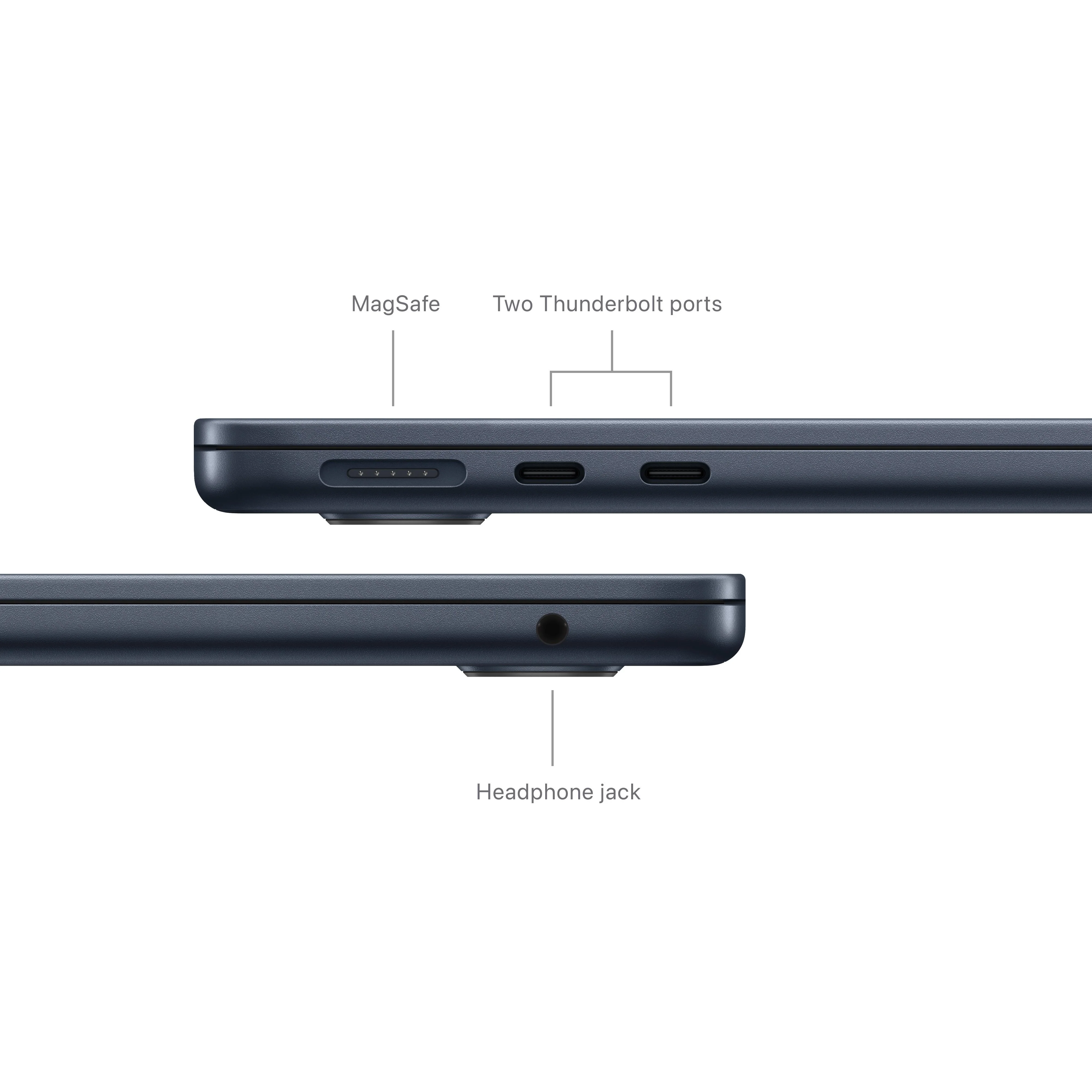 13-inch MacBook Air: Apple M3 chip with 8?core CPU and 10?core GPU, 512GB SSD - Midnight - Image 7
