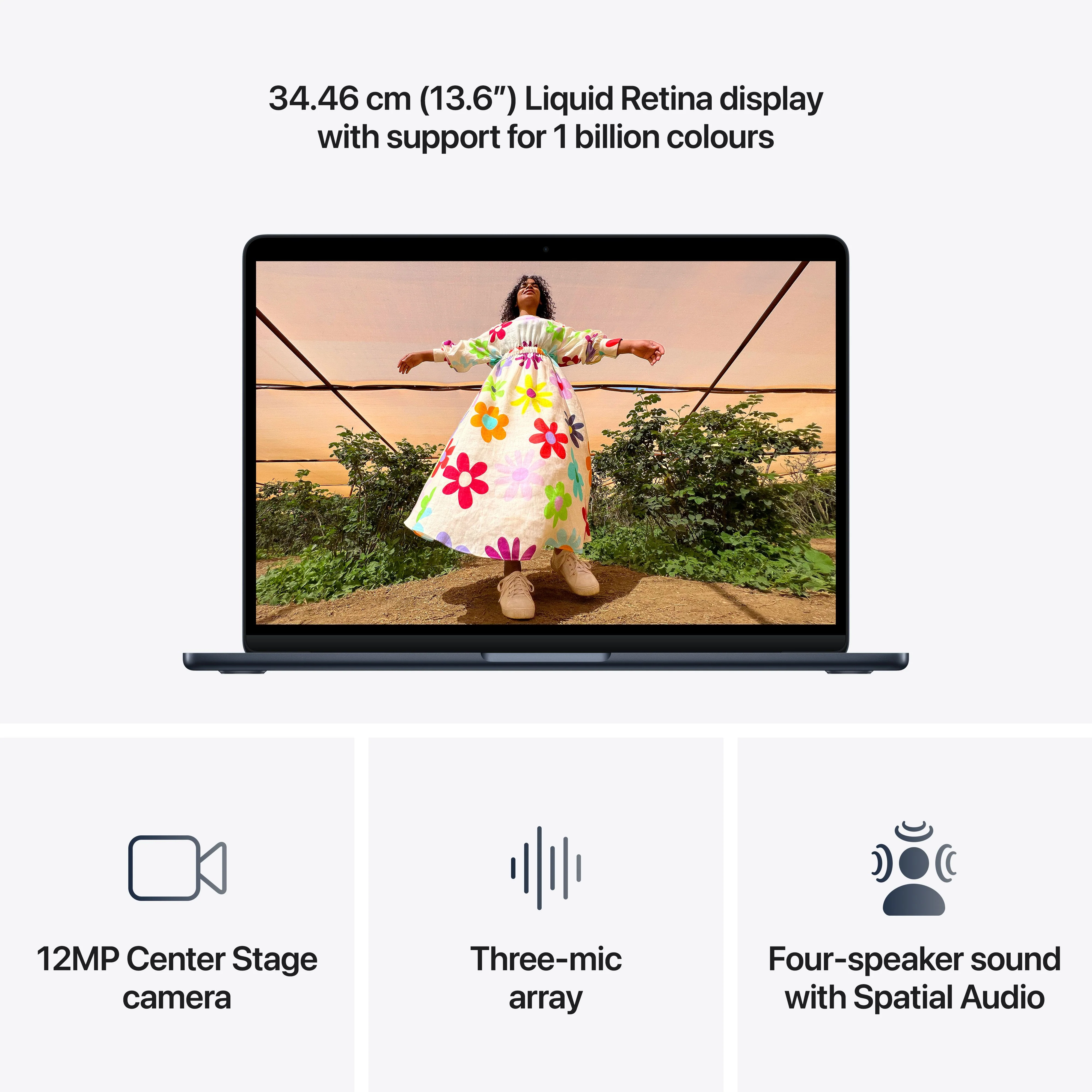 13-inch MacBook Air: Apple M5 chip with 10-core CPU and 8-core GPU, 512GB SSD - Midnight - Image 5