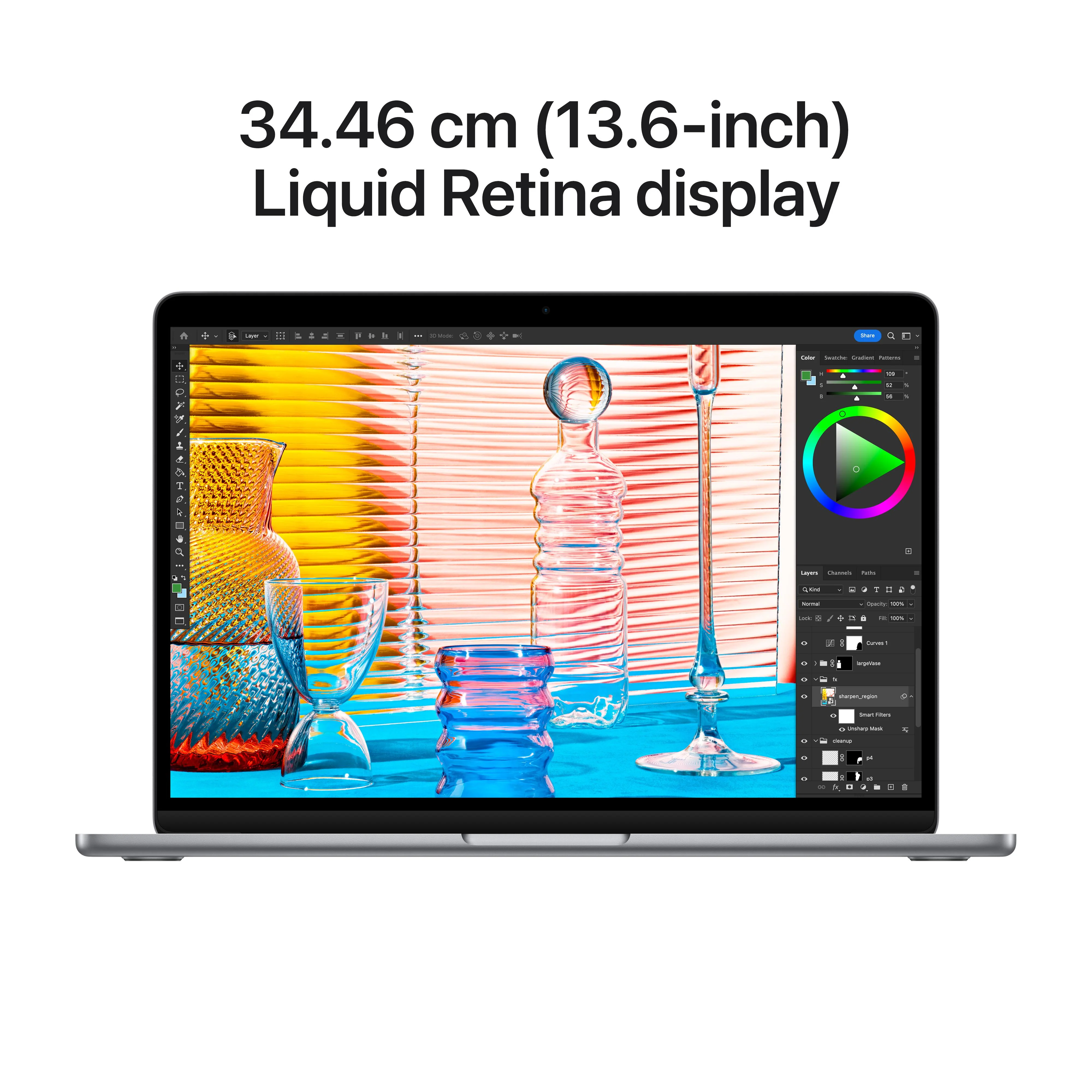 13-inch MacBook Air: Apple M2 chip with 8-core CPU and 10-core GPU, 512GB SSD - Space Grey - Image 5