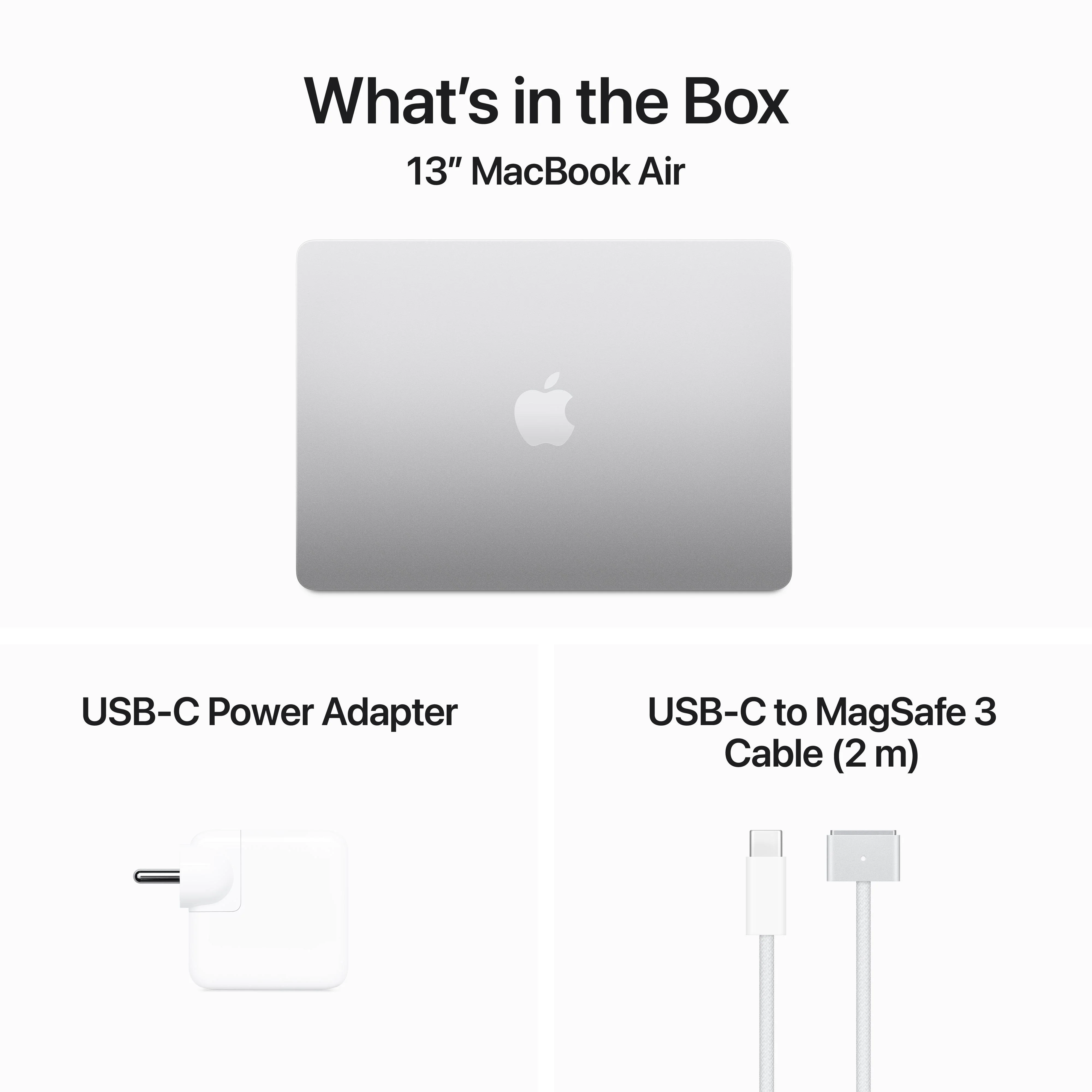 13-inch MacBook Air: Apple M3 chip with 8?core CPU and 10?core GPU, 512GB SSD - Silver - Image 9
