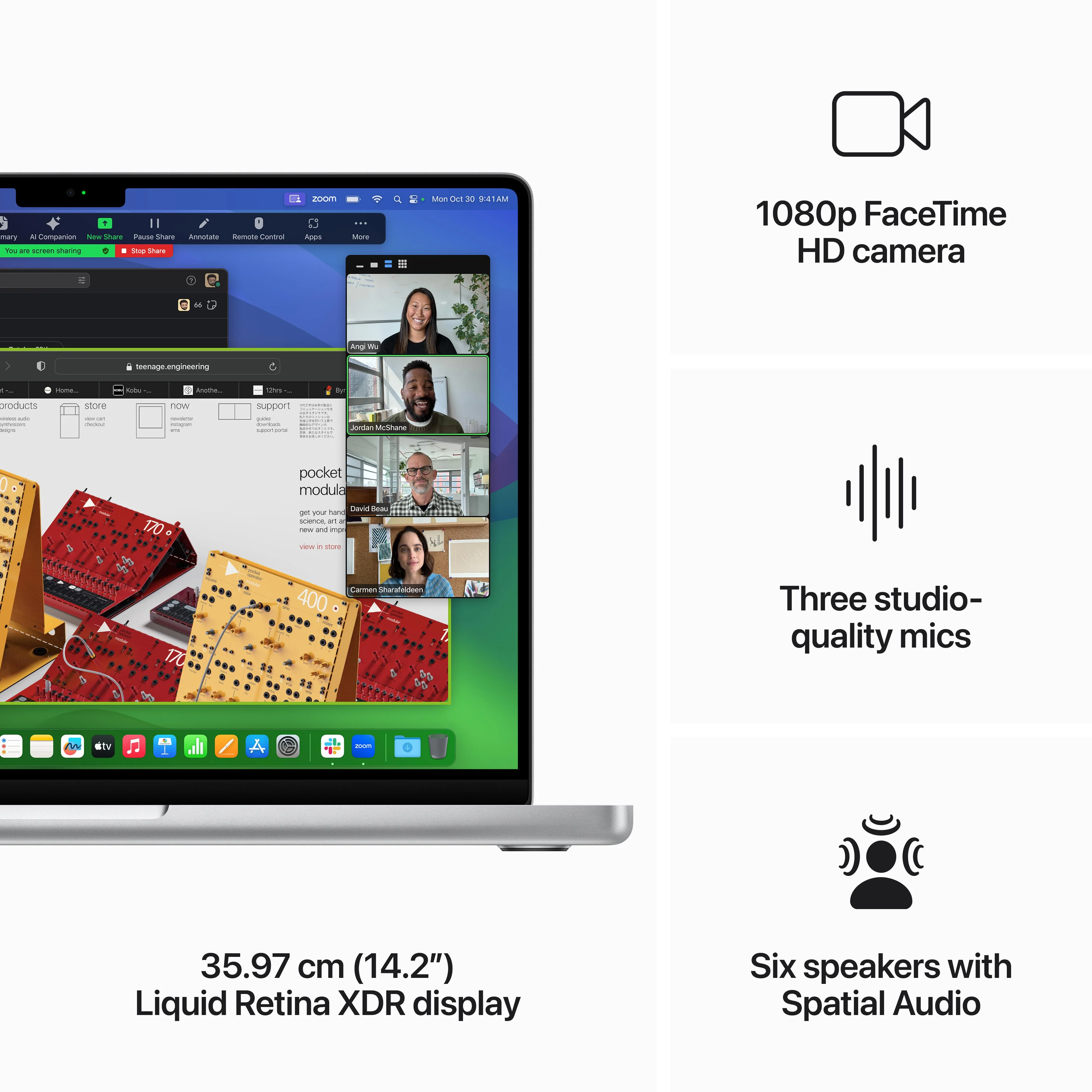 14-inch MacBook Pro: Apple M3 chip with 8?core CPU and 10?core GPU, 1TB SSD - Silver - Image 5