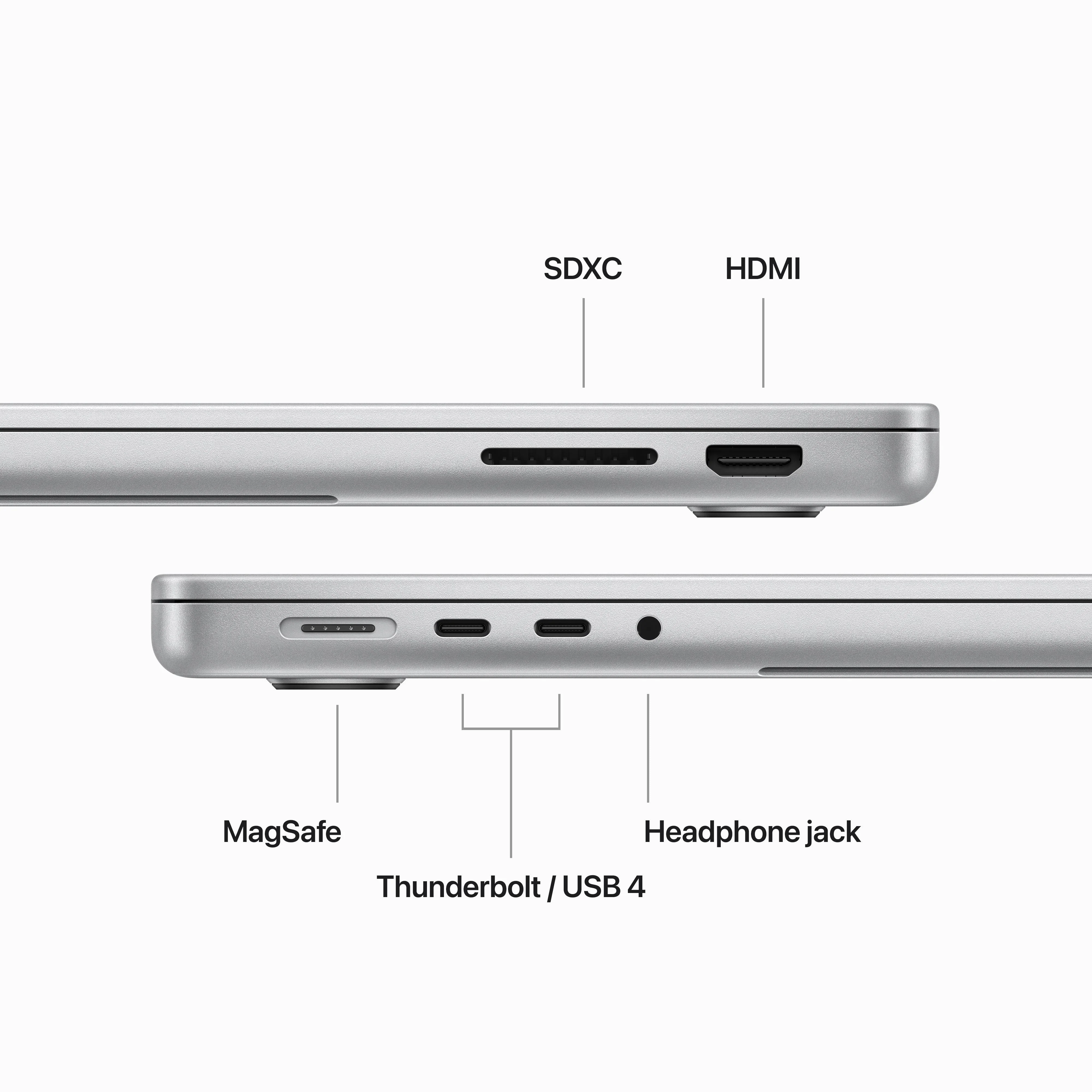 14-inch MacBook Pro: Apple M3 chip with 8?core CPU and 10?core GPU, 1TB SSD - Silver - Image 6