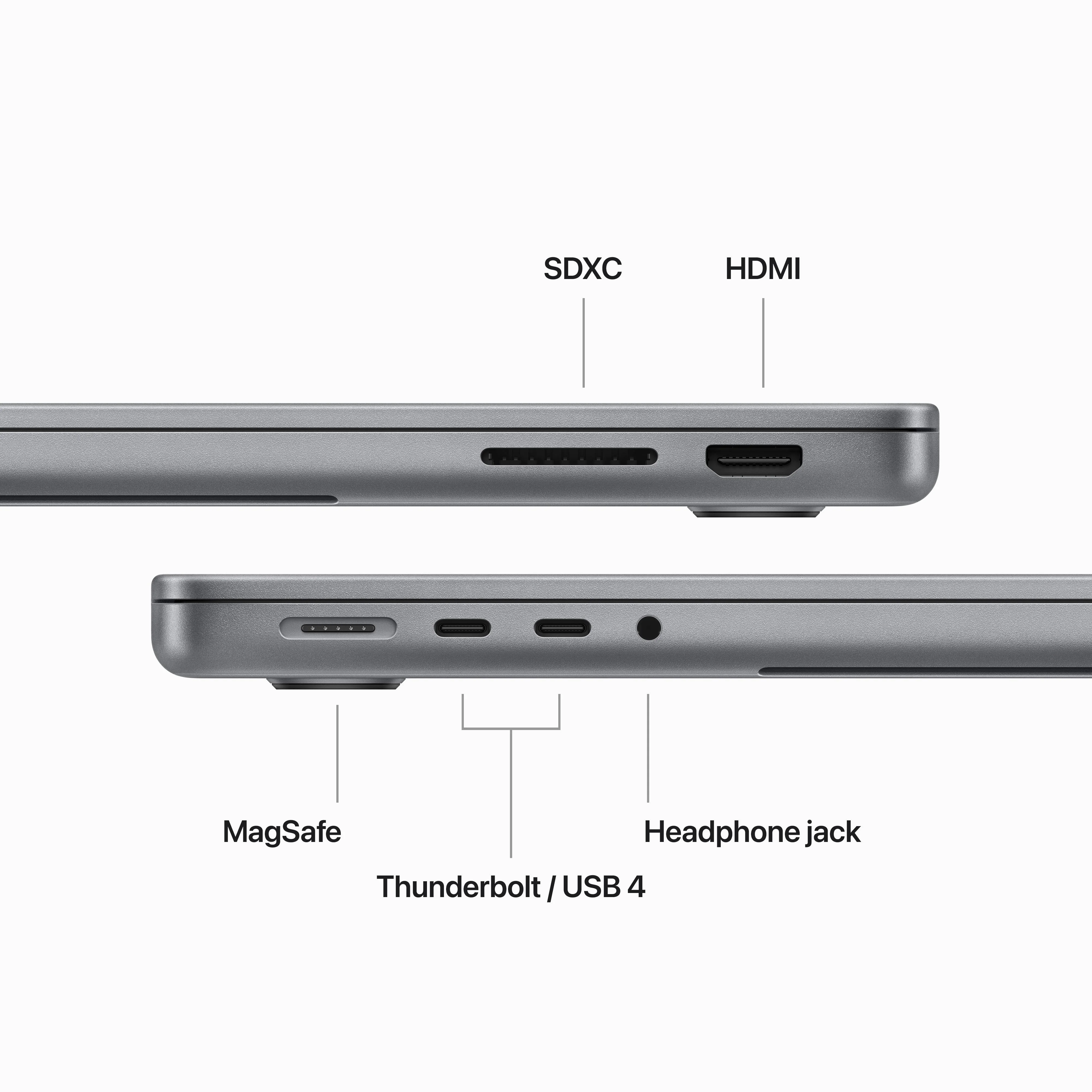 14-inch MacBook Pro: Apple M3 chip with 8?core CPU and 10?core GPU, 1TB SSD - Space Grey - Image 6