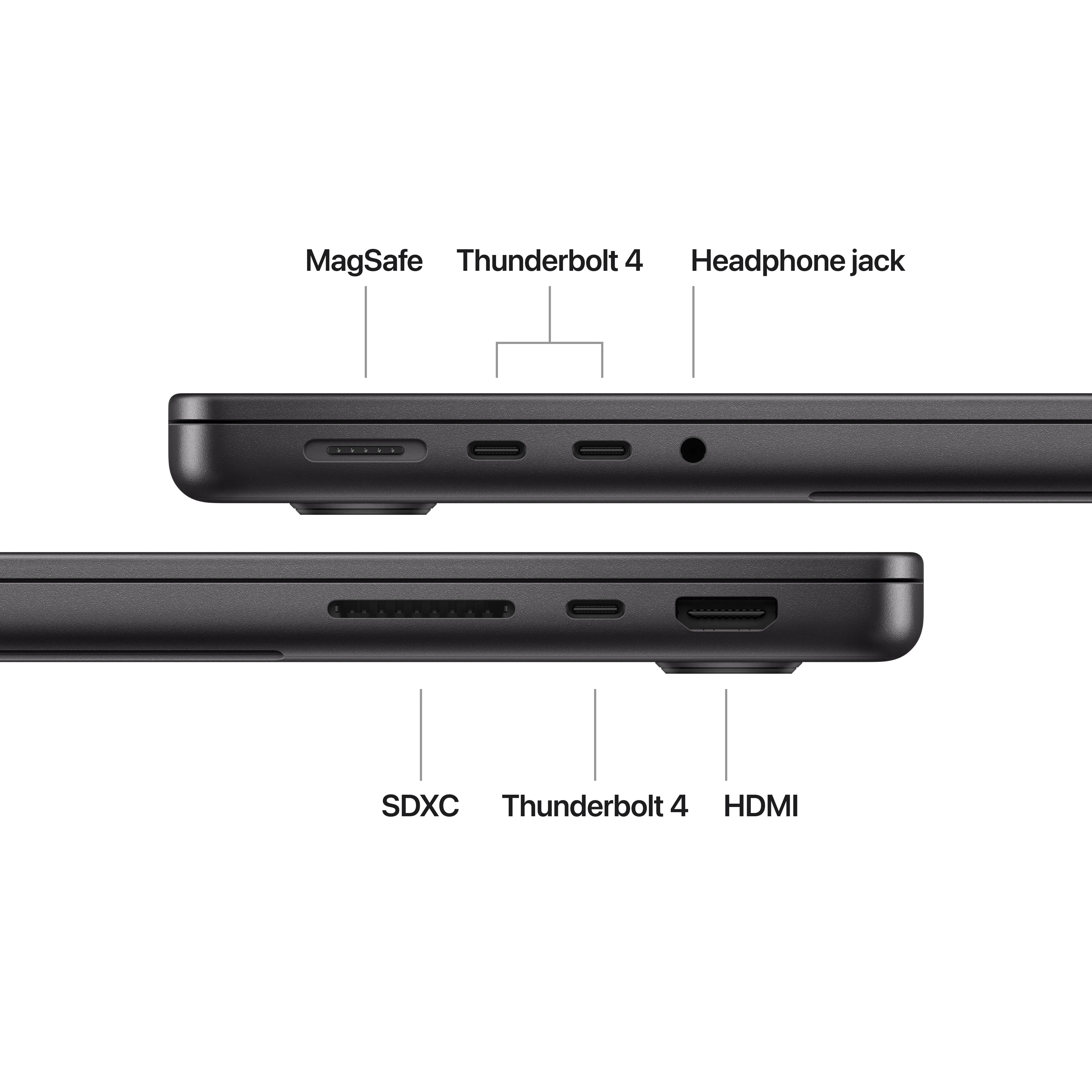 14-inch MacBook Pro: Apple M4 chip with 10-core CPU and 10-core GPU, 512GB SSD - Space Black - Image 7