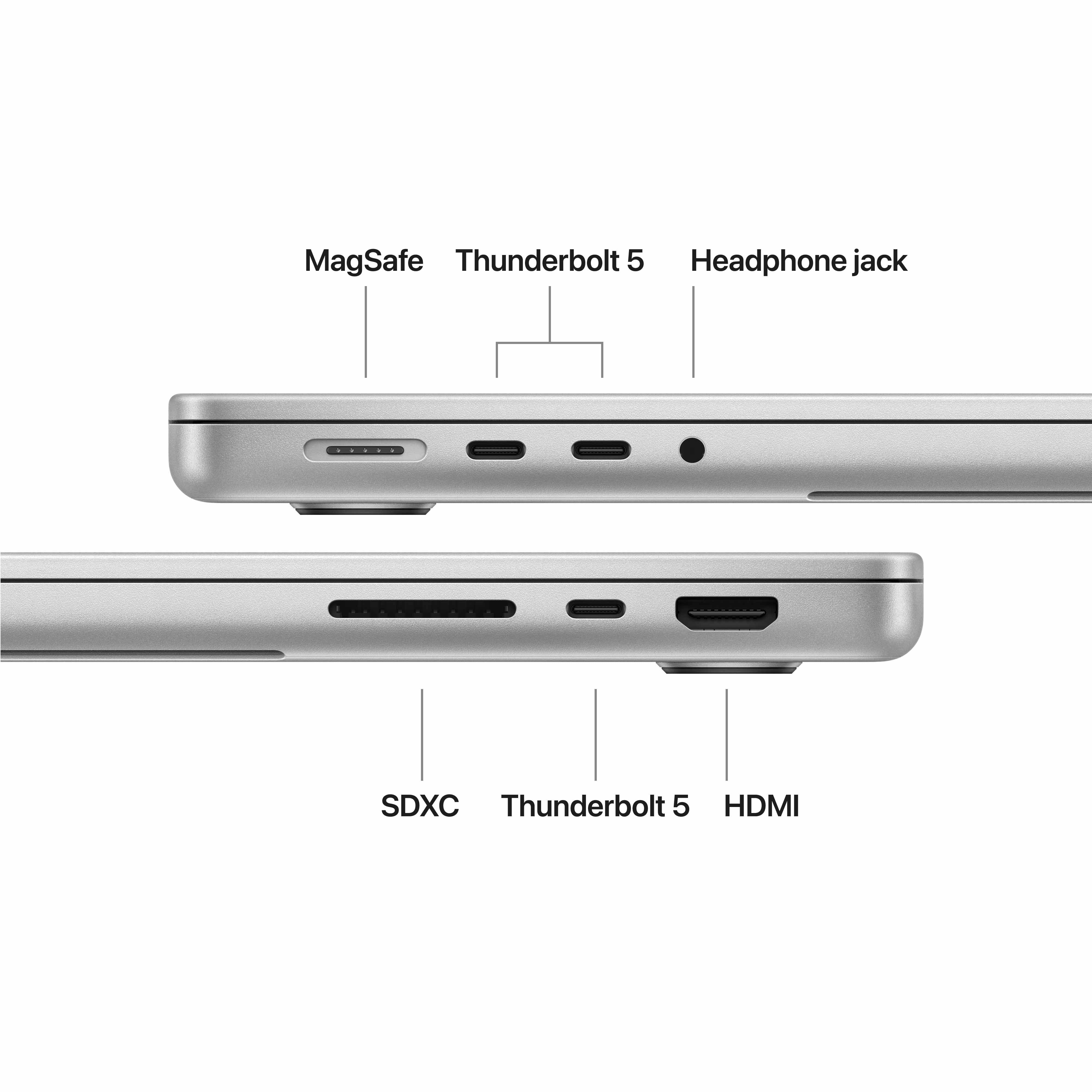 14-inch MacBook Pro: Apple M5 Pro chip with 15-core CPU and 16-core GPU, 2TB SSD - Silver - Image 7