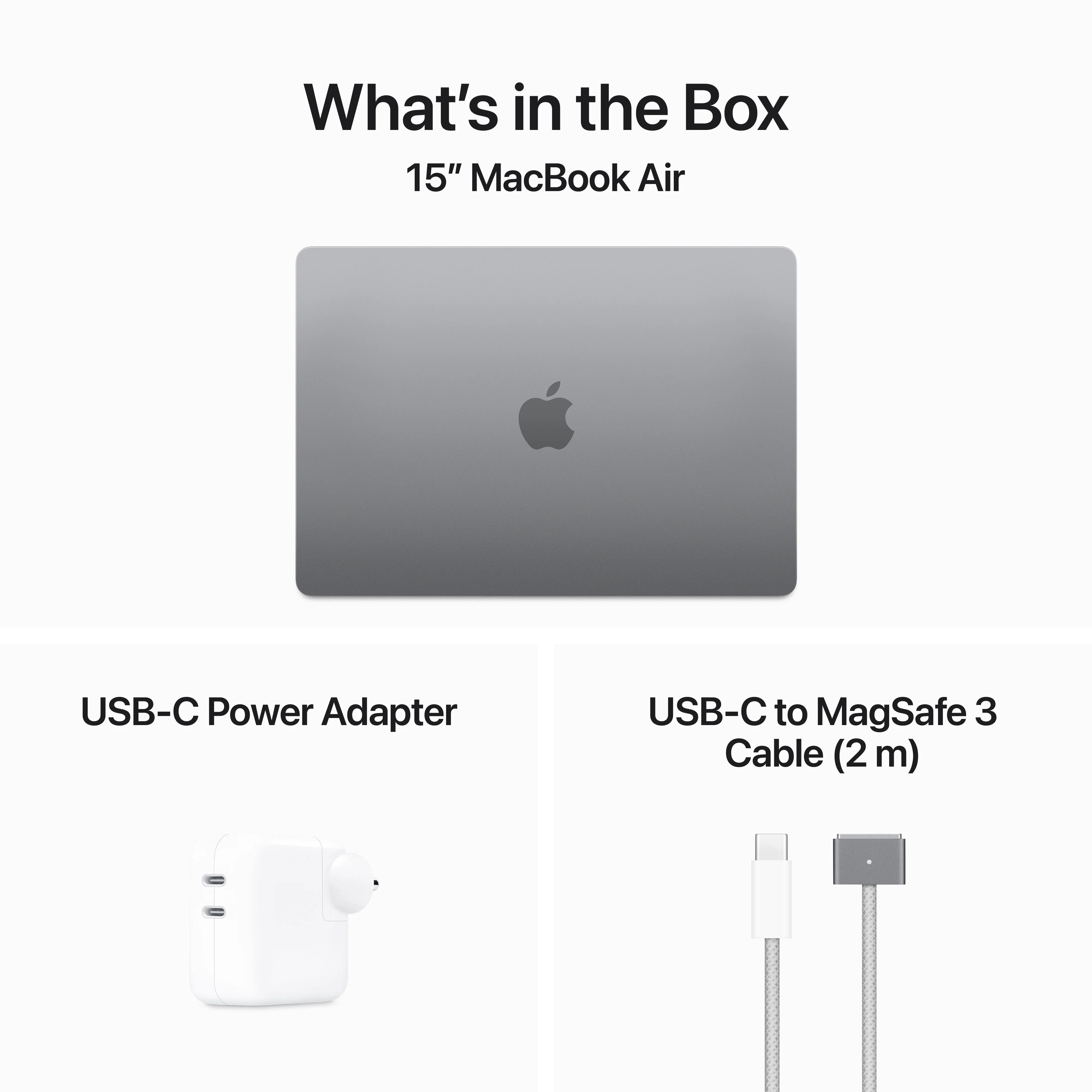 15-inch MacBook Air: Apple M3 chip with 8?core CPU and 10?core GPU, 256GB SSD - Space Grey - Image 9