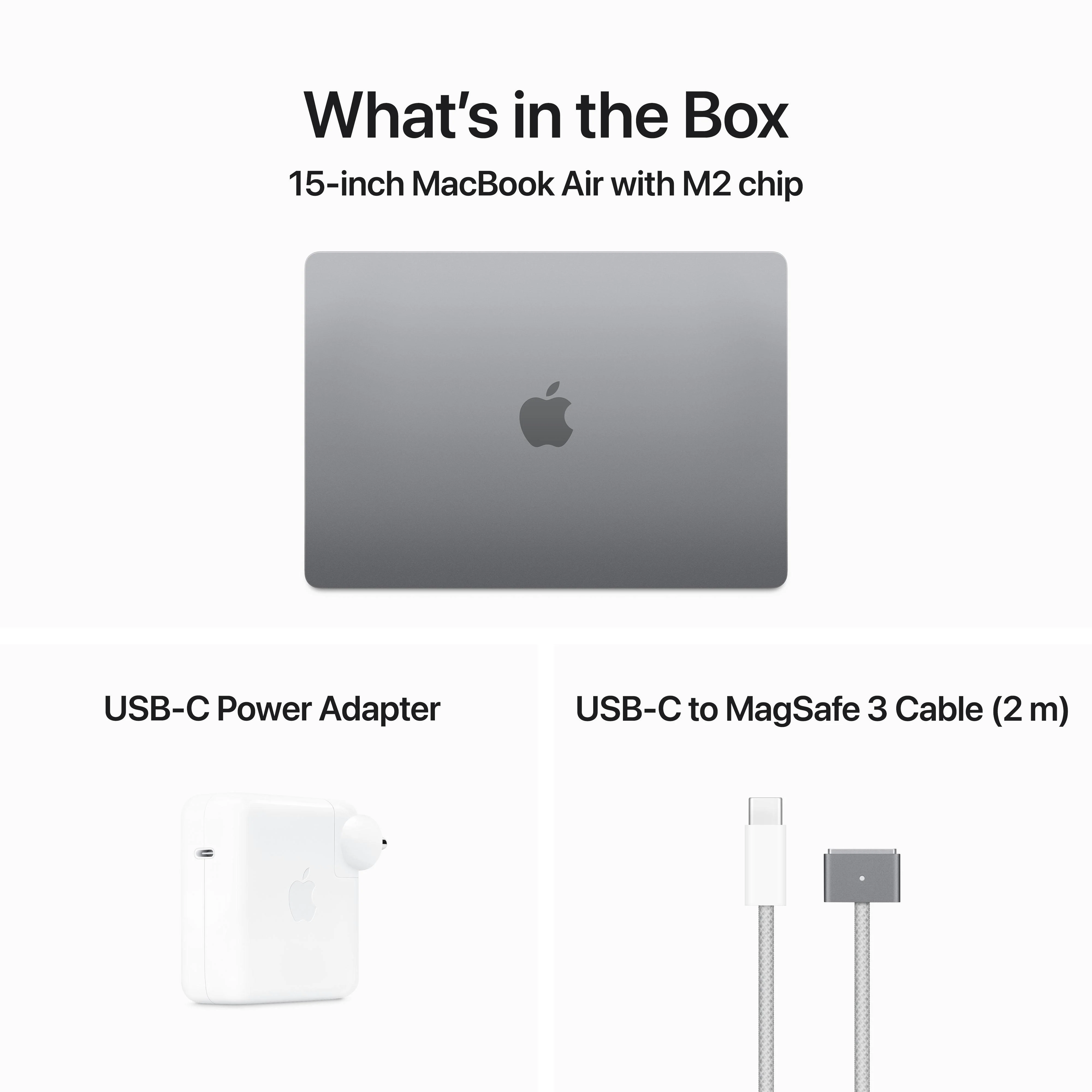 15-inch MacBook Air: Apple M2 chip with 8-core CPU and 10-core GPU, 512GB SSD - Space Grey - Image 12