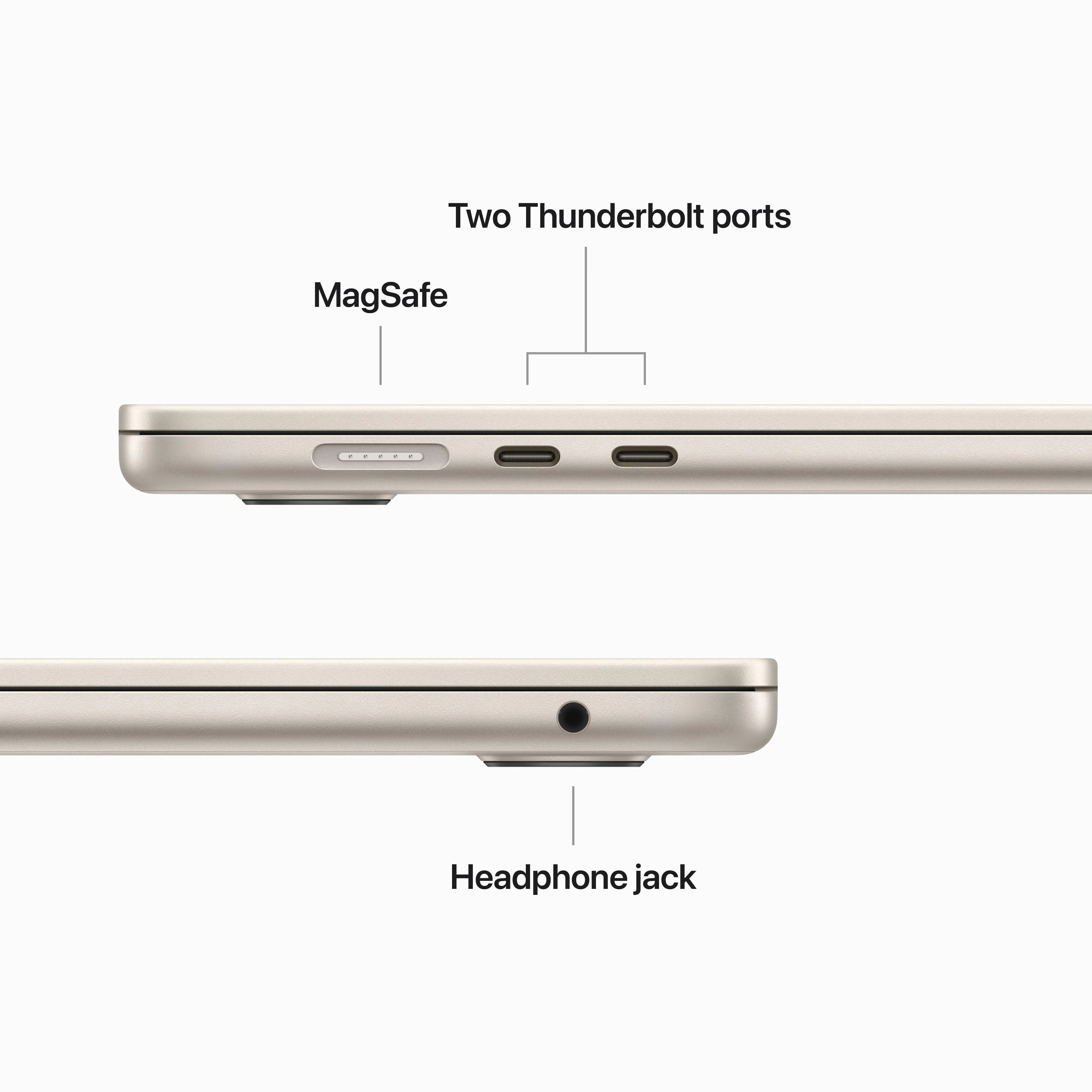 15-inch MacBook Air: Apple M2 chip with 8-core CPU and 10-core GPU, 256GB SSD - Starlight - Image 9