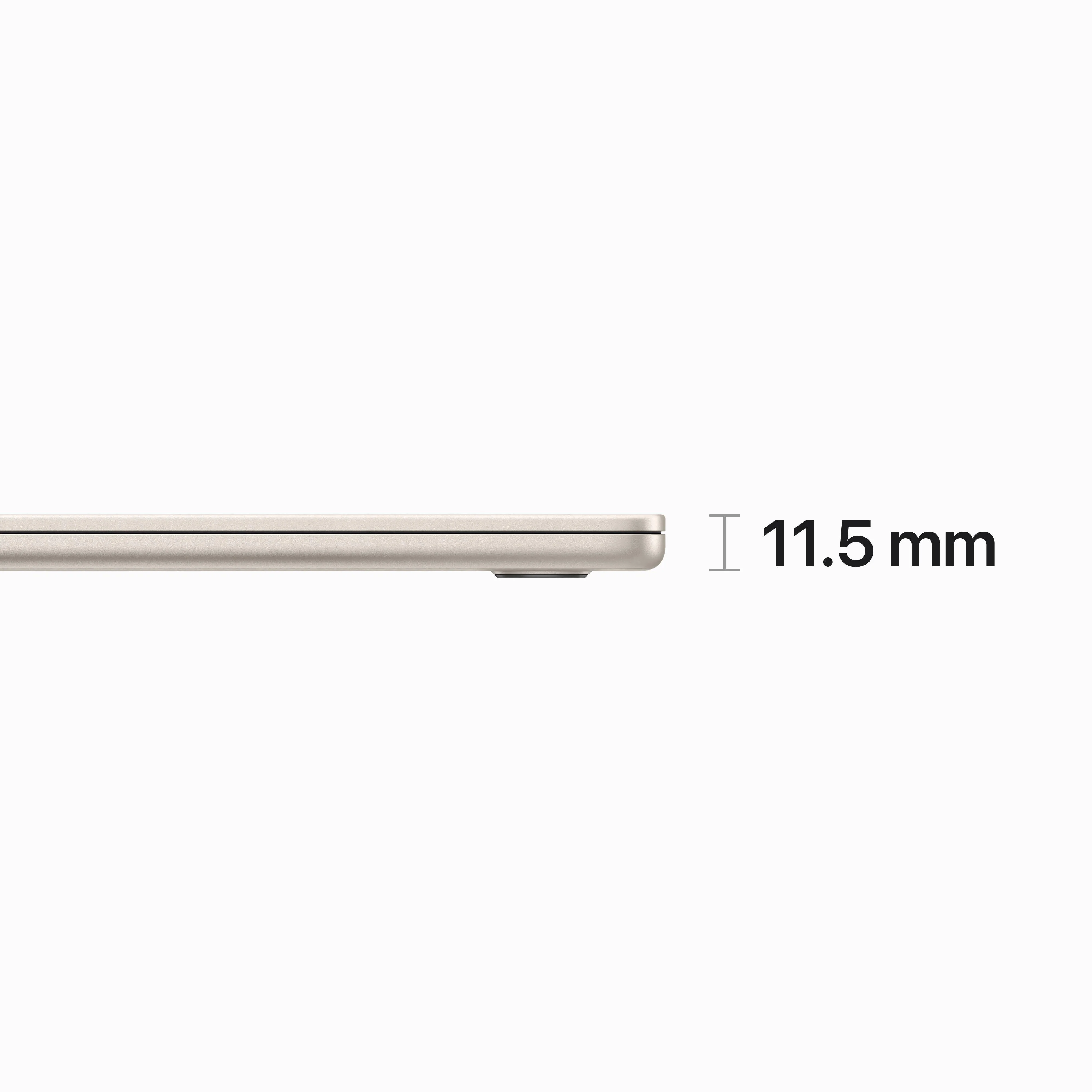 15-inch MacBook Air: Apple M2 chip with 8-core CPU and 10-core GPU, 512GB SSD - Starlight - Image 3