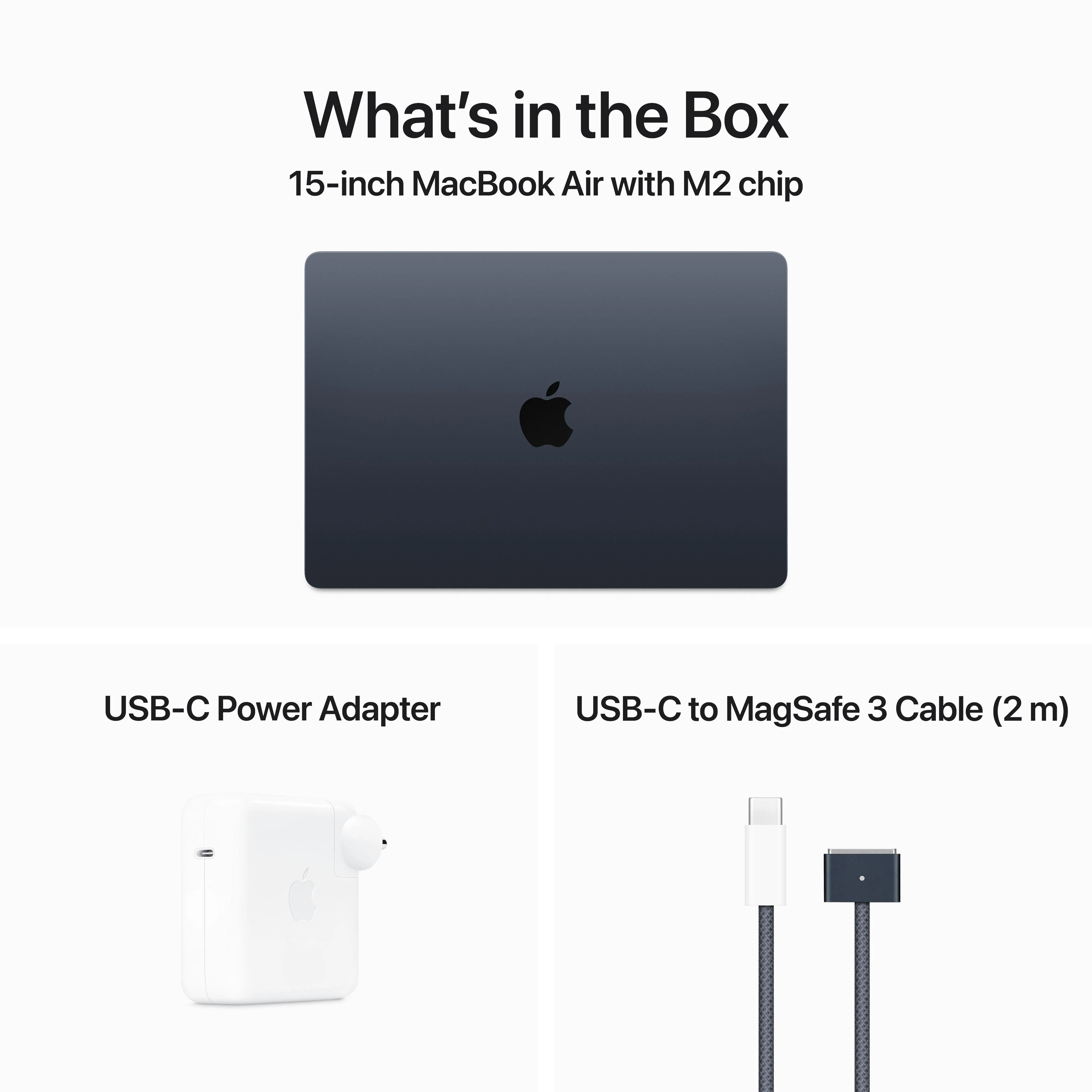 15-inch MacBook Air: Apple M2 chip with 8-core CPU and 10-core GPU, 512GB SSD - Midnight - Image 12