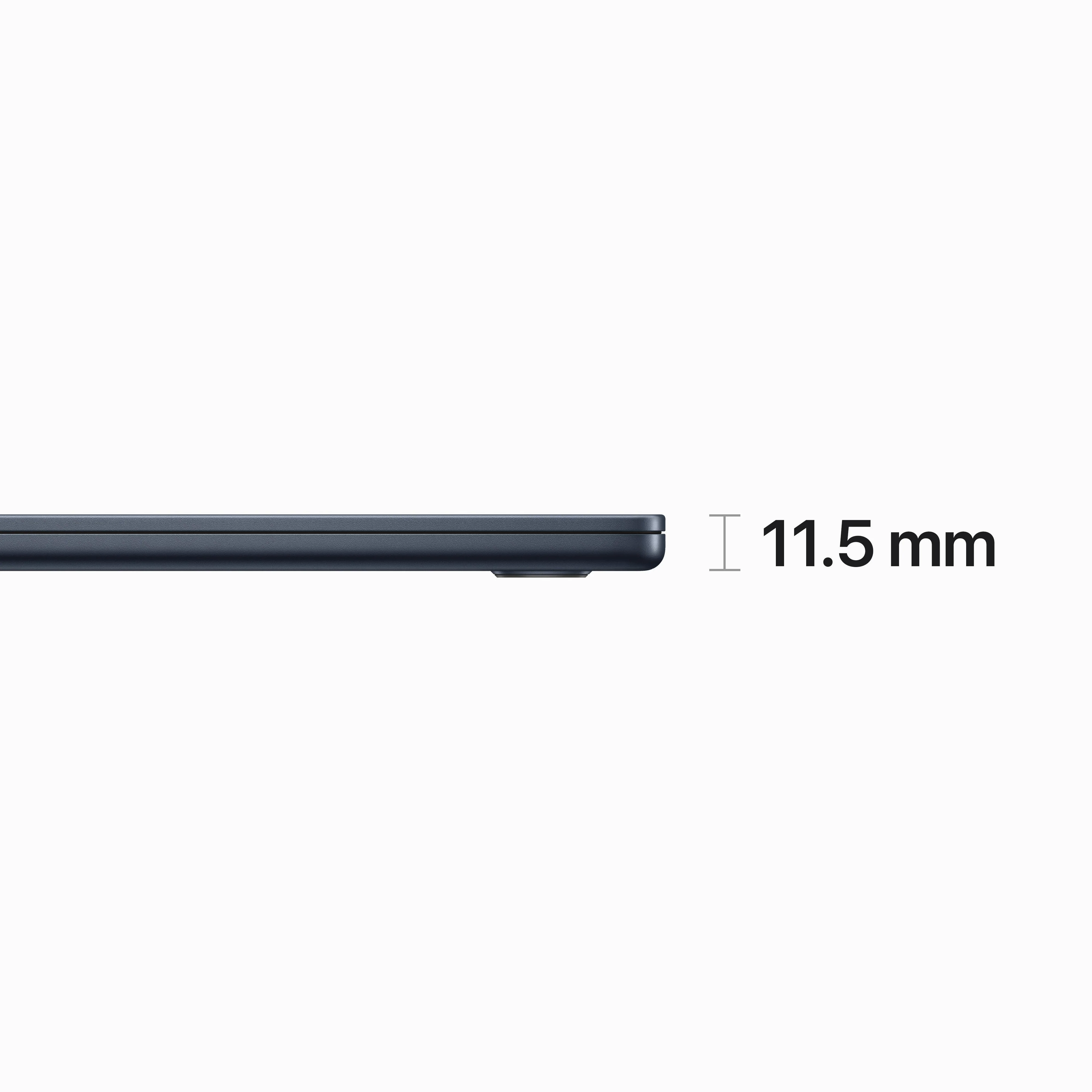 15-inch MacBook Air: Apple M2 chip with 8-core CPU and 10-core GPU, 512GB SSD - Midnight - Image 3