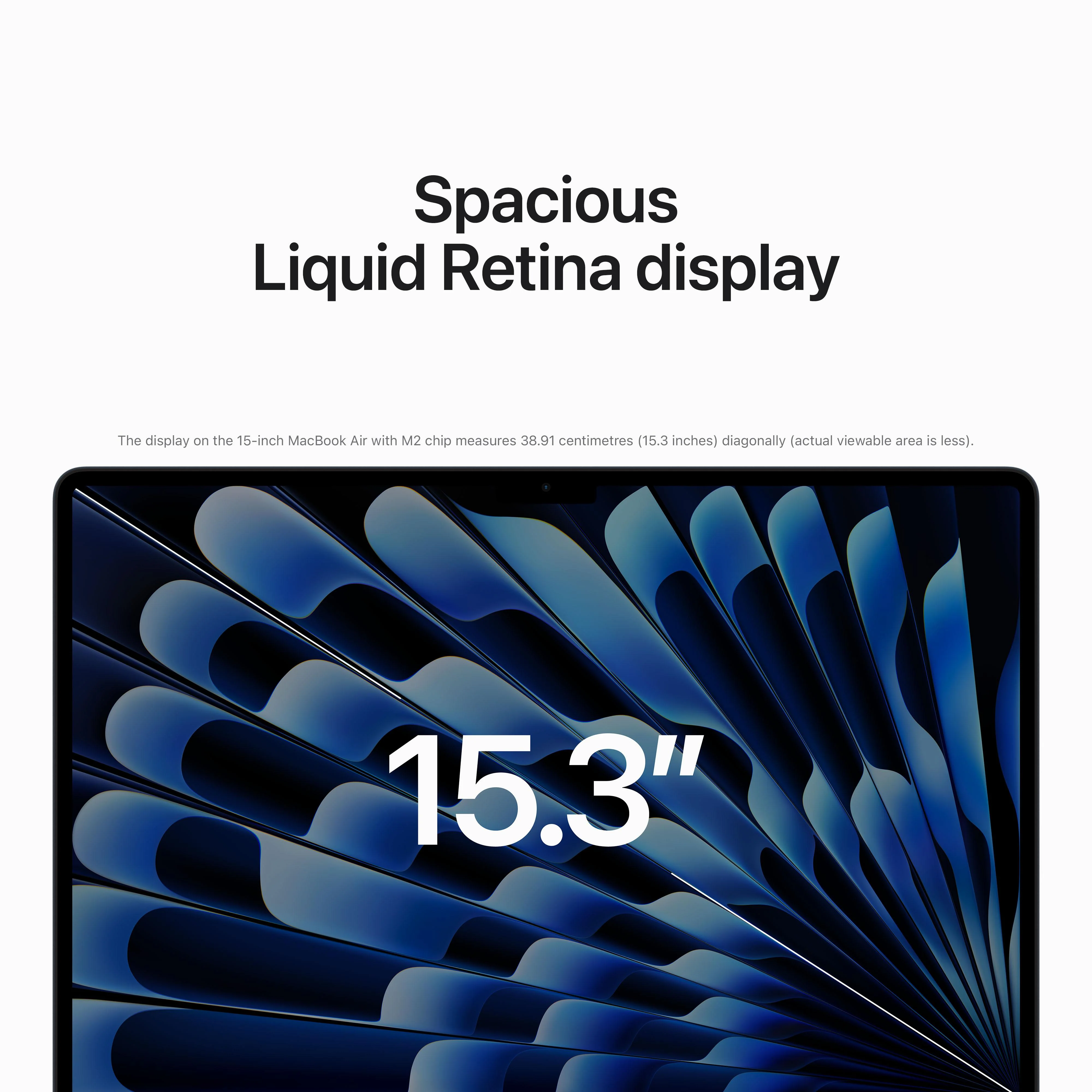 15-inch MacBook Air: Apple M2 chip with 8-core CPU and 10-core GPU, 512GB SSD - Midnight - Image 5