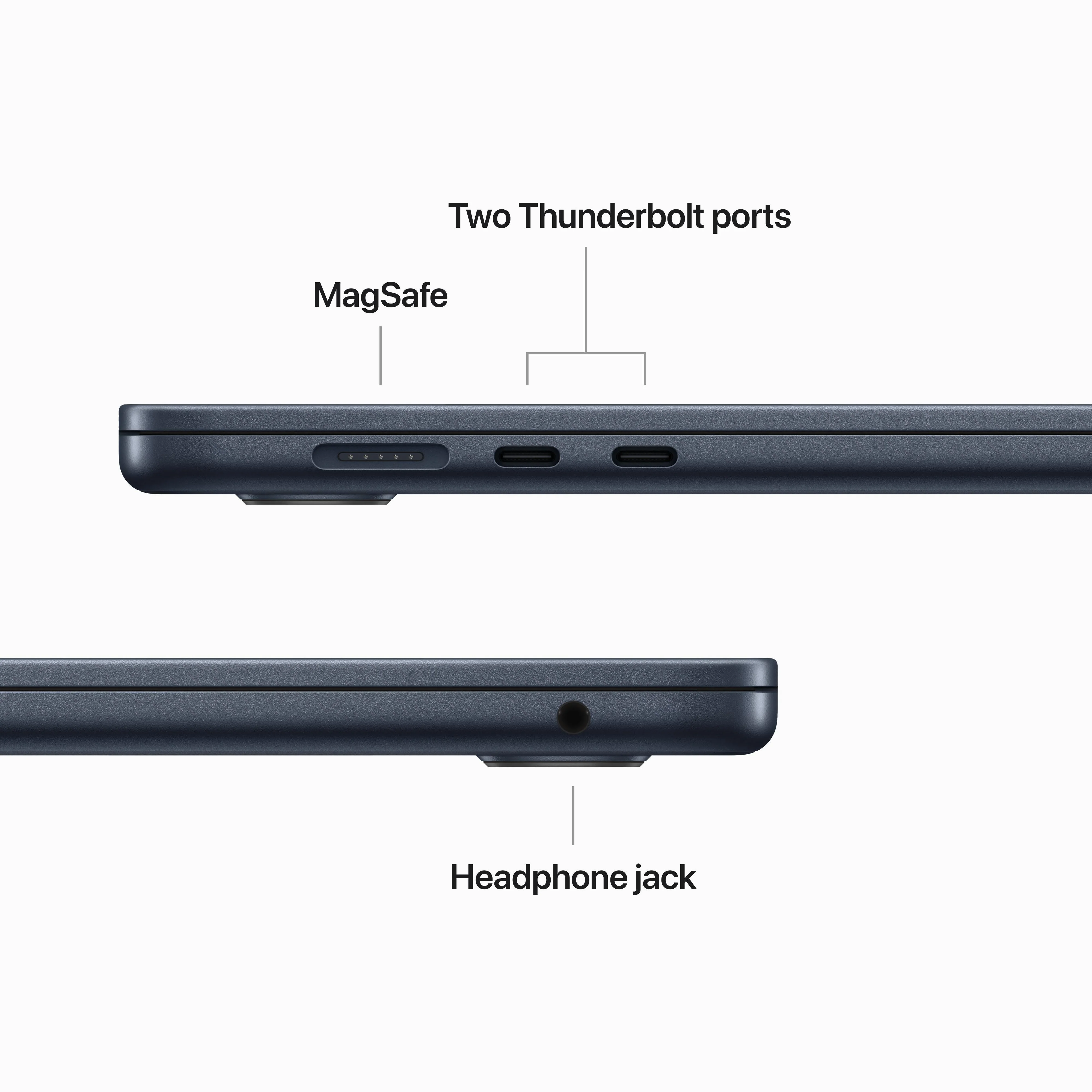 15-inch MacBook Air: Apple M2 chip with 8-core CPU and 10-core GPU, 512GB SSD - Midnight - Image 9