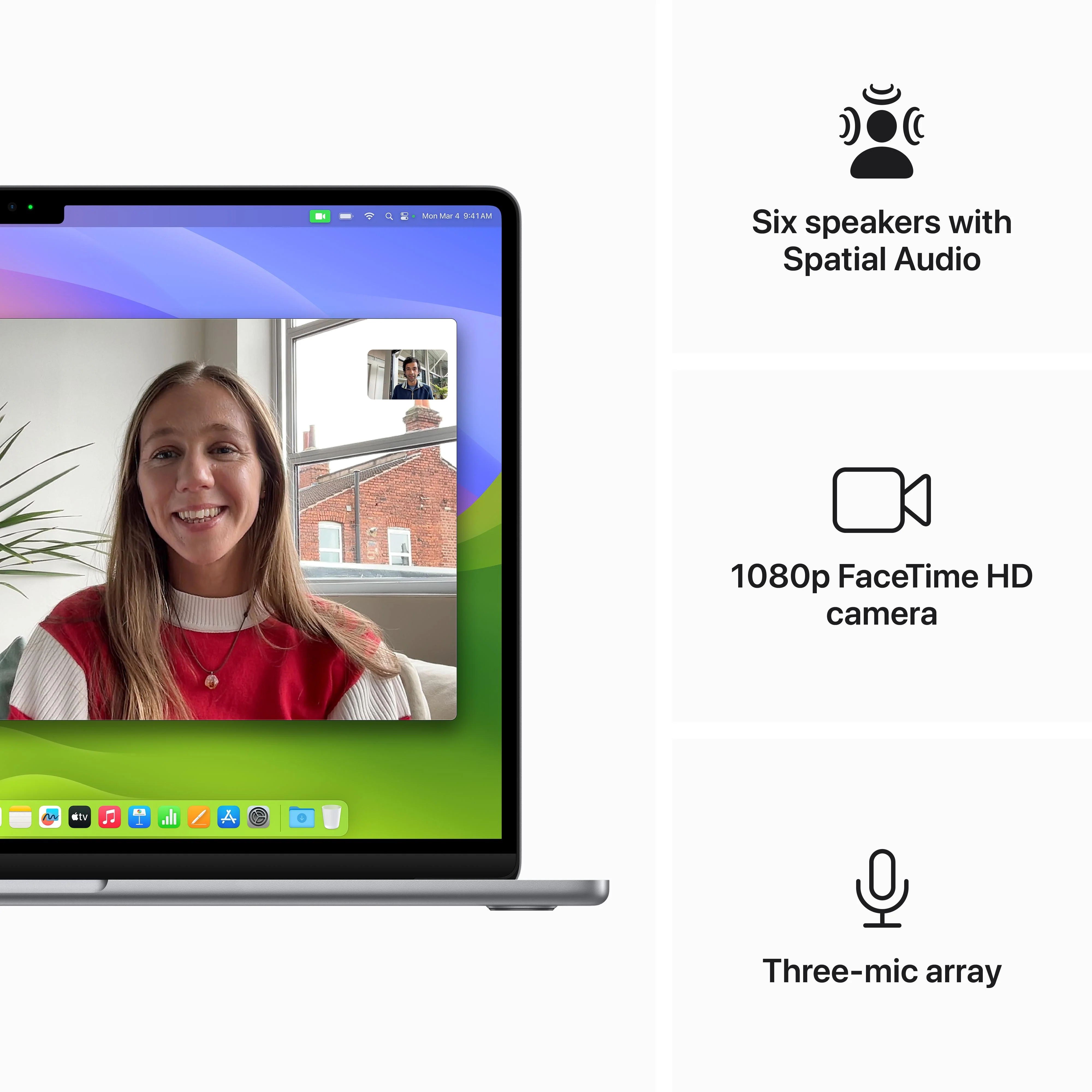 15-inch MacBook Air: Apple M3 chip with 8?core CPU and 10?core GPU, 256GB SSD - Space Grey - Image 6