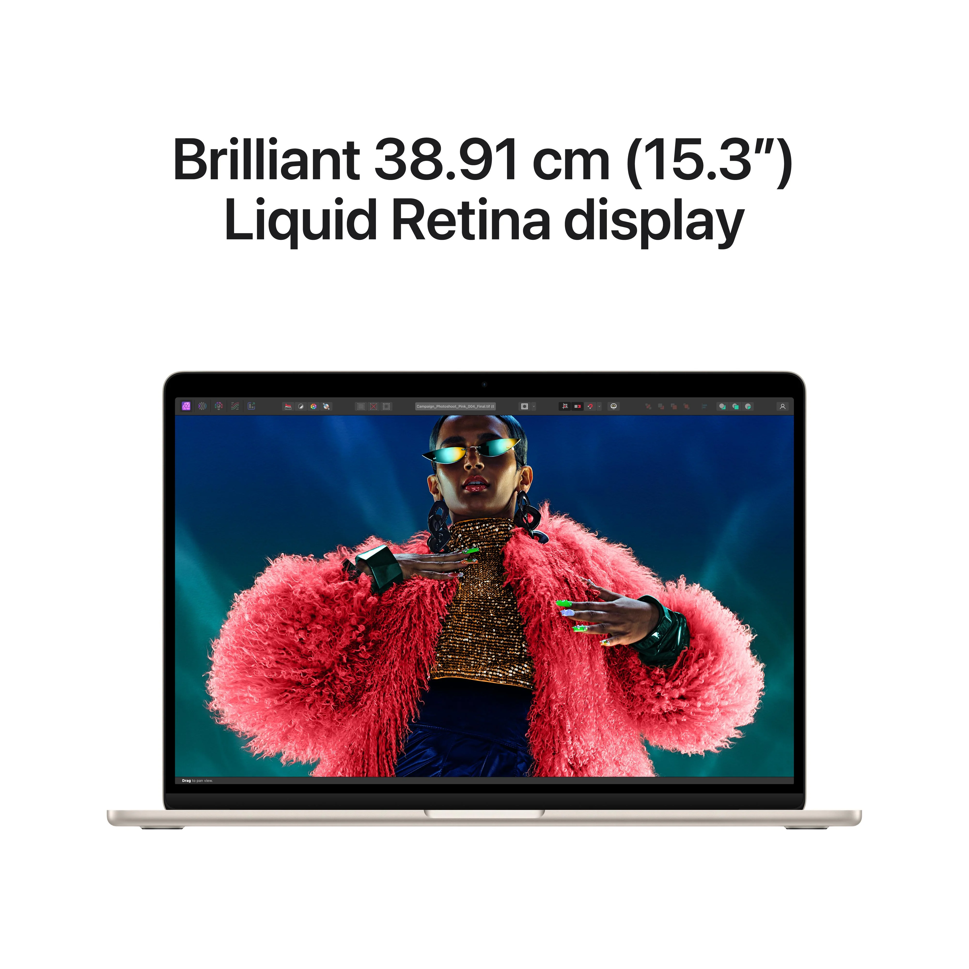 15-inch MacBook Air: Apple M3 chip with 8?core CPU and 10?core GPU, 512GB SSD - Starlight - Image 5