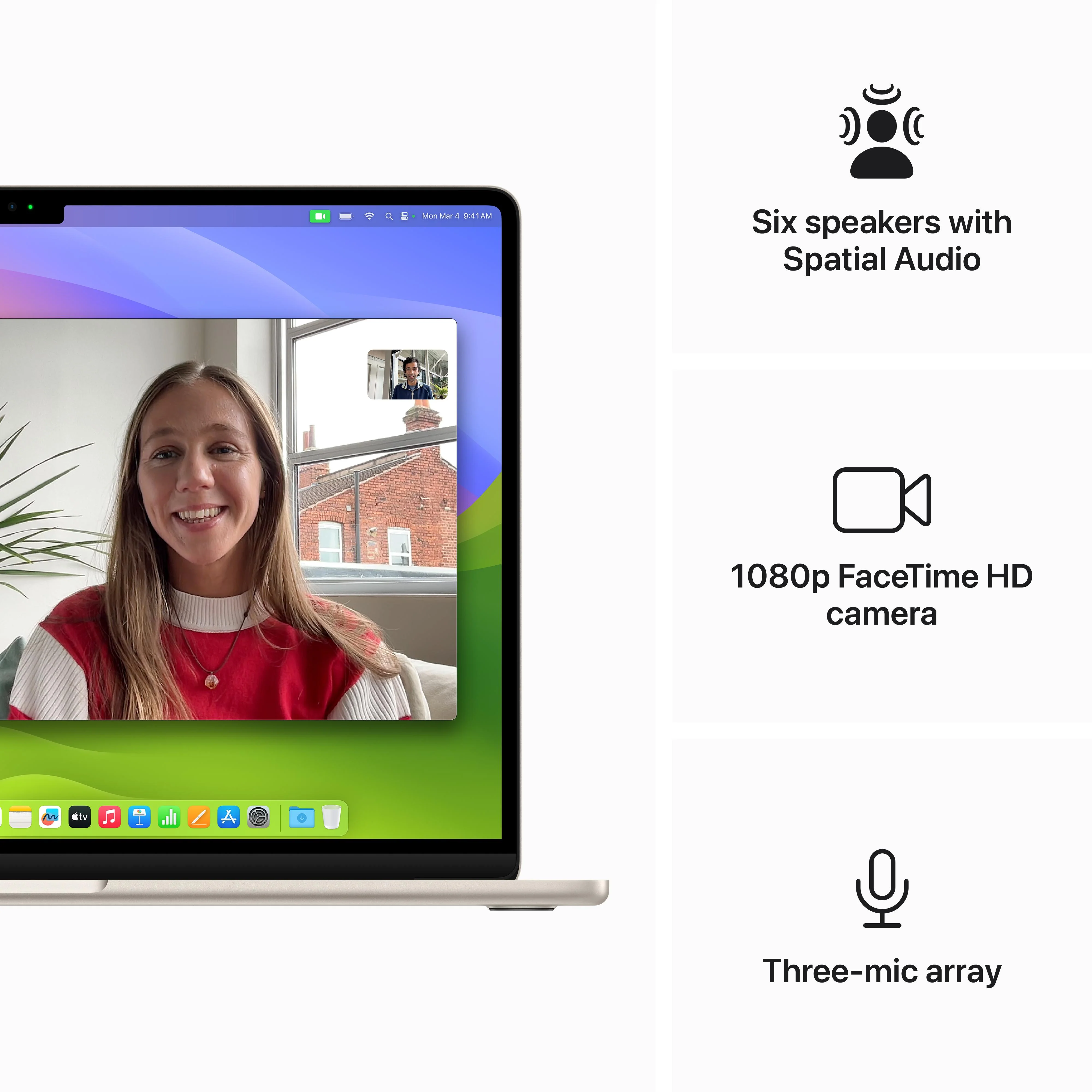 15-inch MacBook Air: Apple M3 chip with 8?core CPU and 10?core GPU, 512GB SSD - Starlight - Image 6