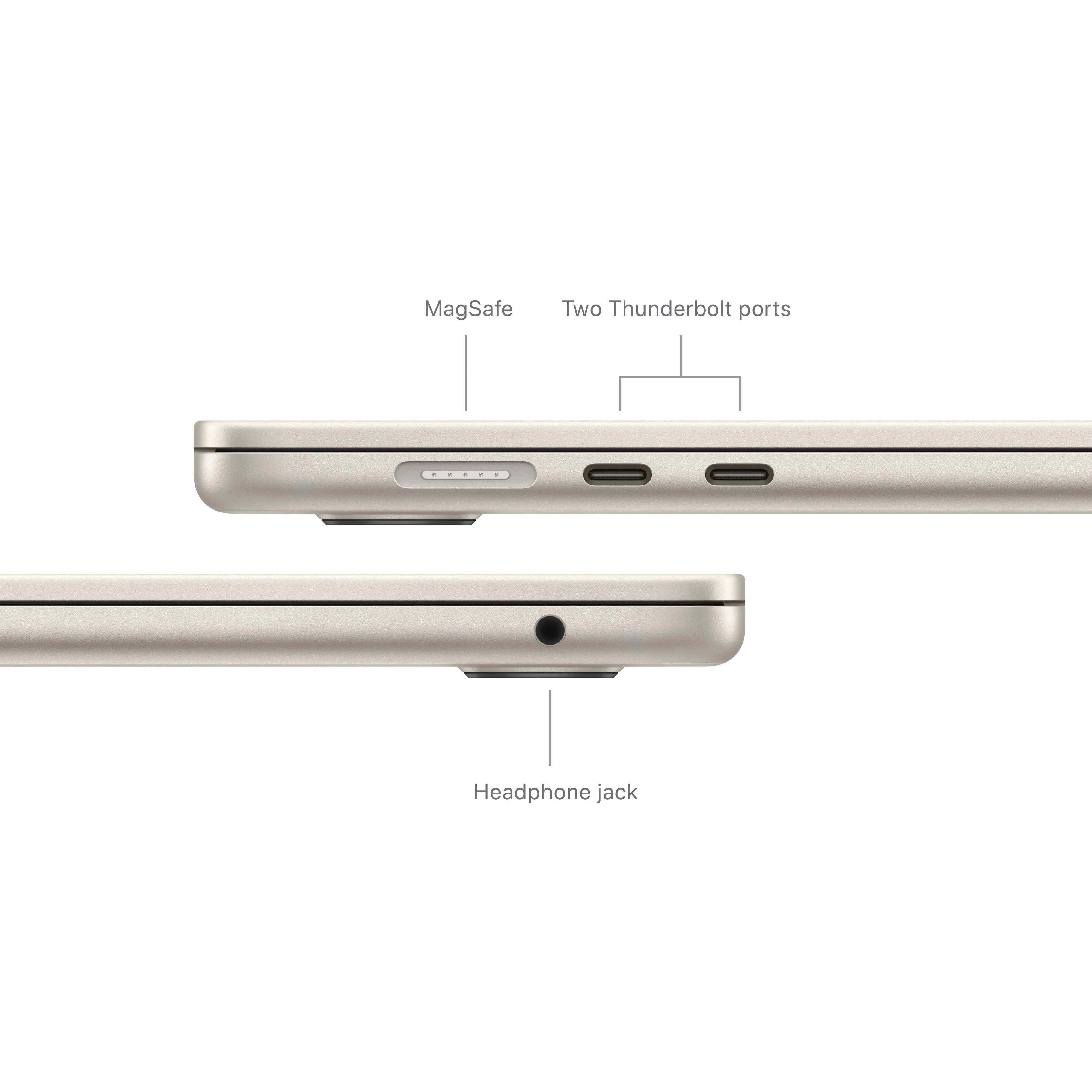 15-inch MacBook Air: Apple M3 chip with 8?core CPU and 10?core GPU, 512GB SSD - Starlight - Image 7