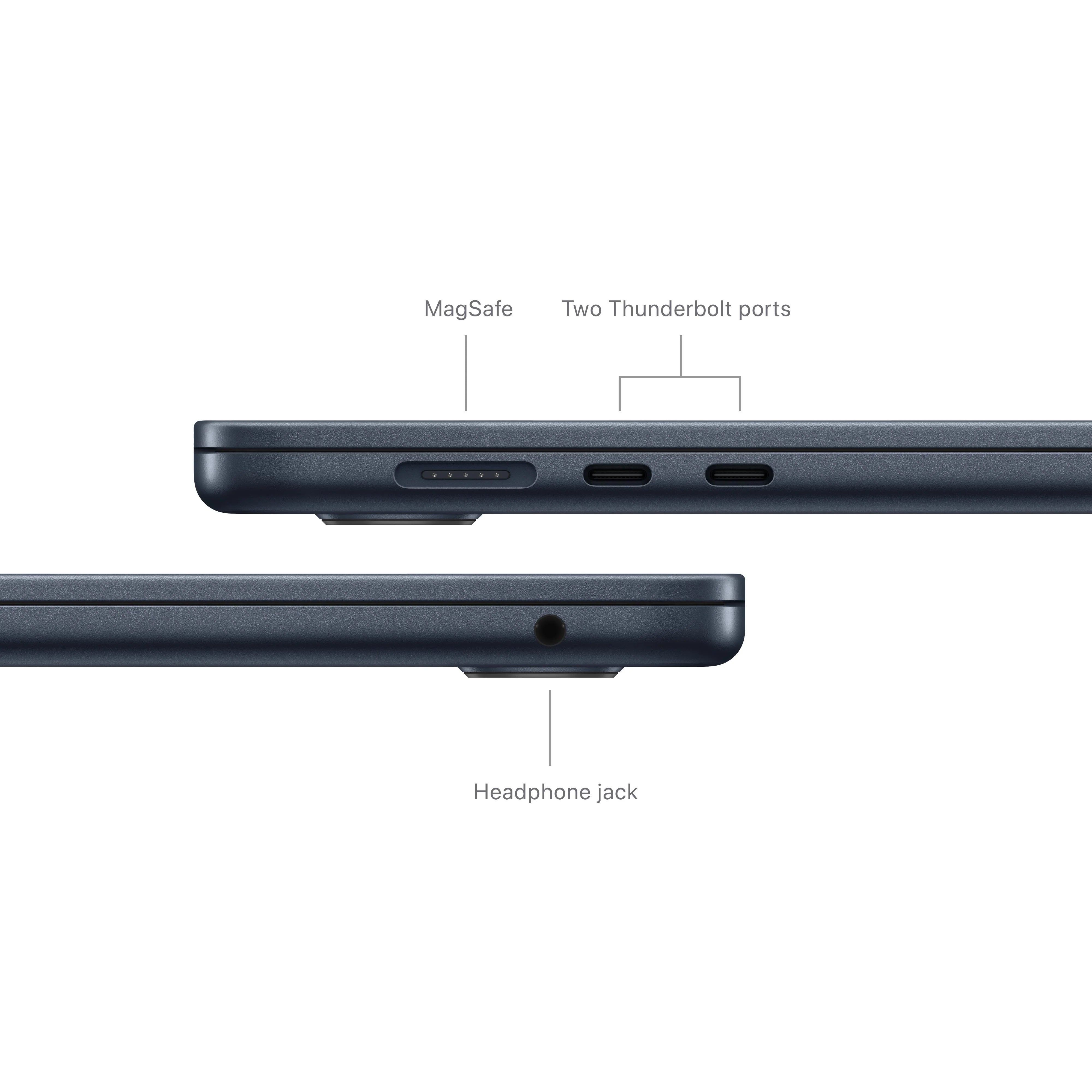 15-inch MacBook Air: Apple M3 chip with 8?core CPU and 10?core GPU, 512GB SSD - Midnight - Image 7