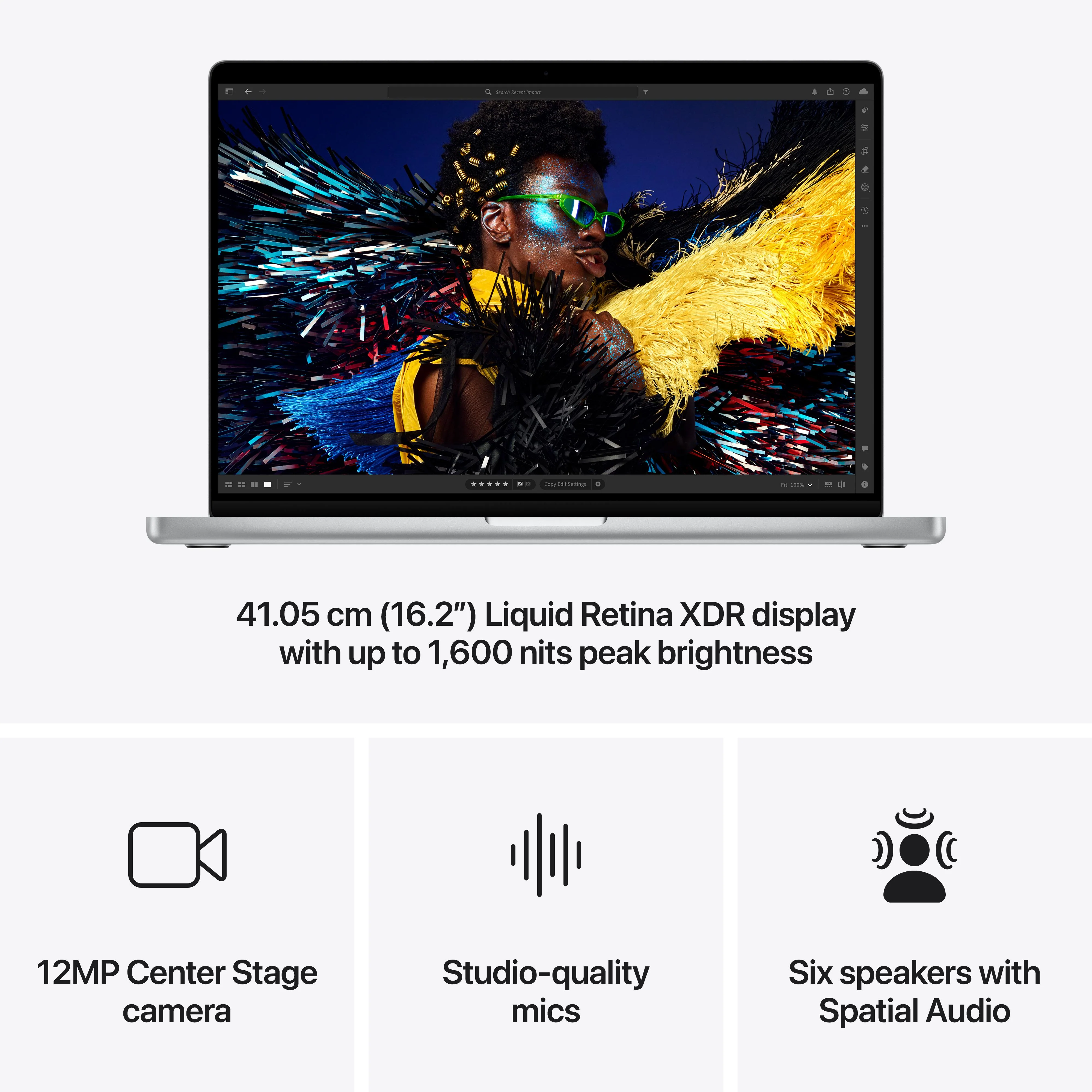 16-inch MacBook Pro: Apple M4 Max chip with 14?core CPU and 32?core GPU, 1TB SSD - Silver - Image 6