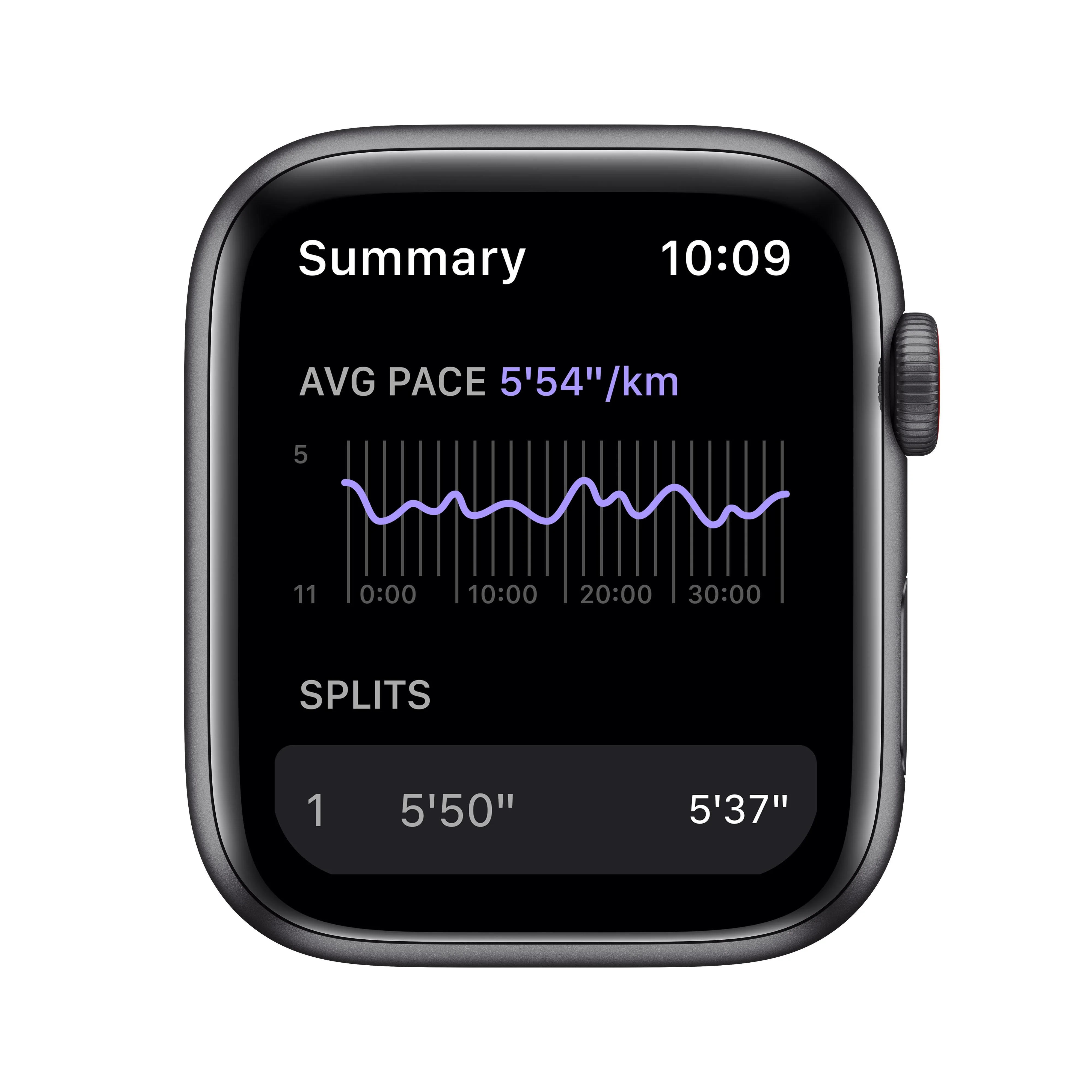 Apple Watch Nike SE GPS + Cellular, 44mm Space Grey Aluminium Case with Anthracite/Black Nike Sport Band - Regular - Image 3