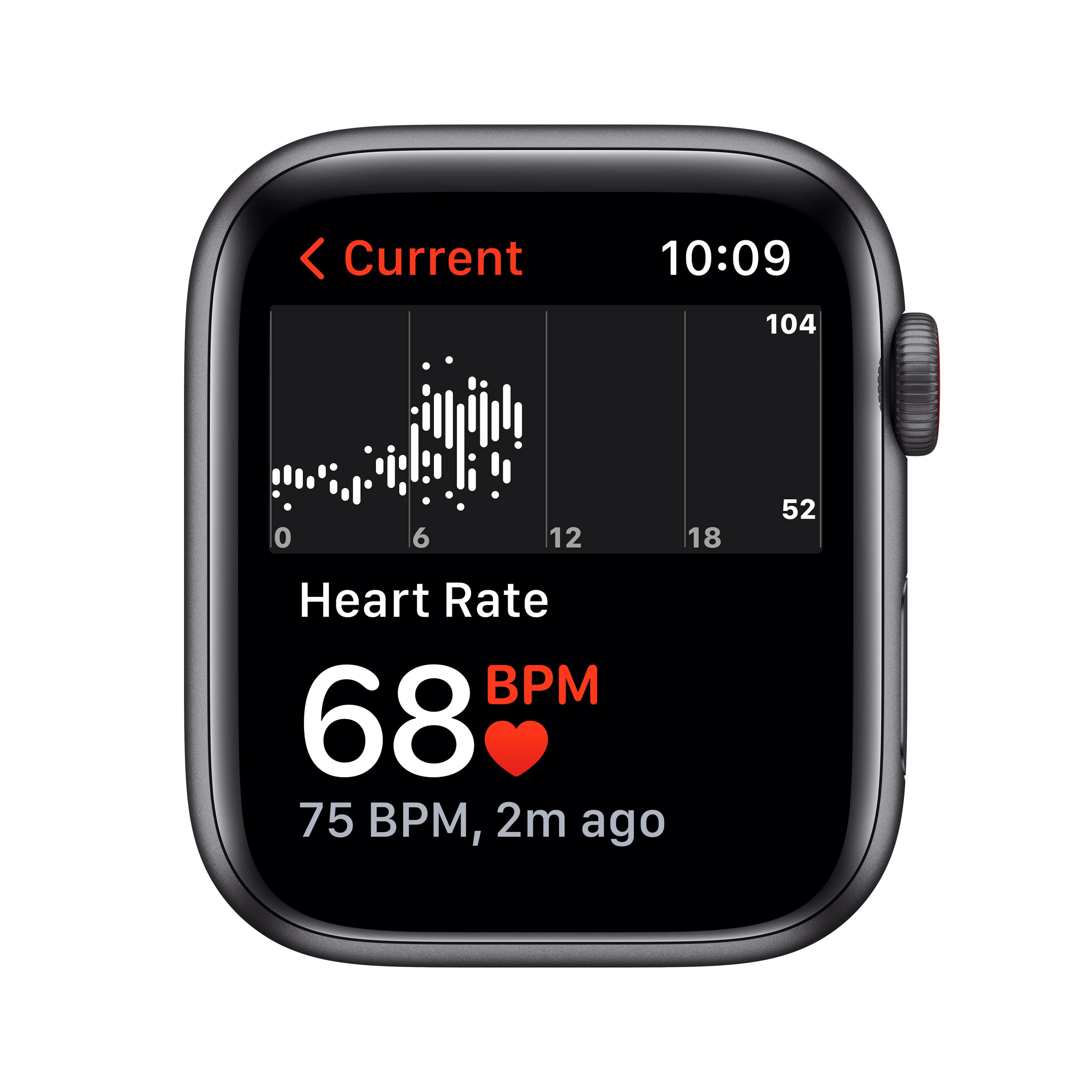 Apple Watch Nike SE GPS + Cellular, 44mm Space Grey Aluminium Case with Anthracite/Black Nike Sport Band - Regular - Image 4