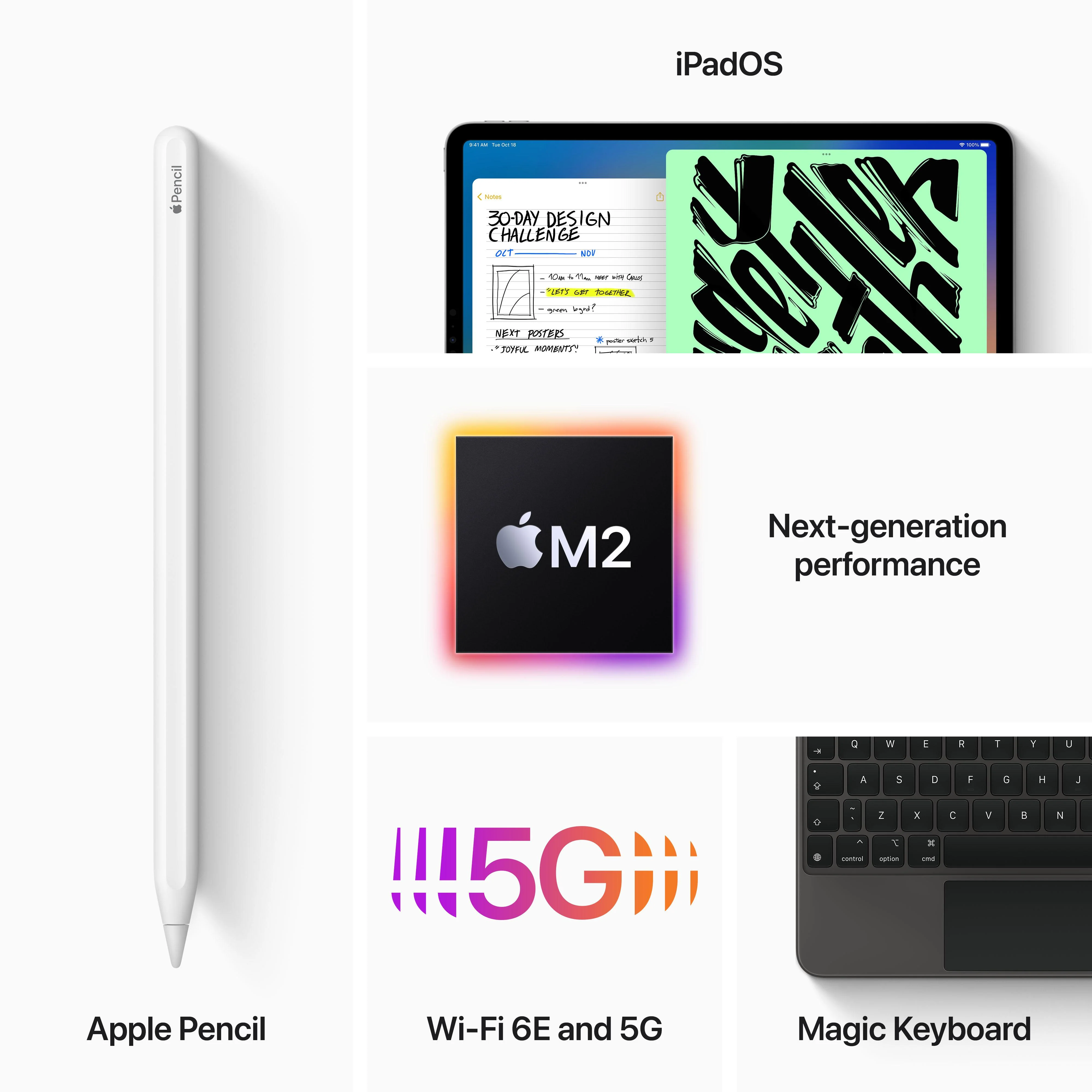 2022 11-inch iPad Pro Wi-Fi + Cellular 256GB - Space Grey (4th generation) - Image 7