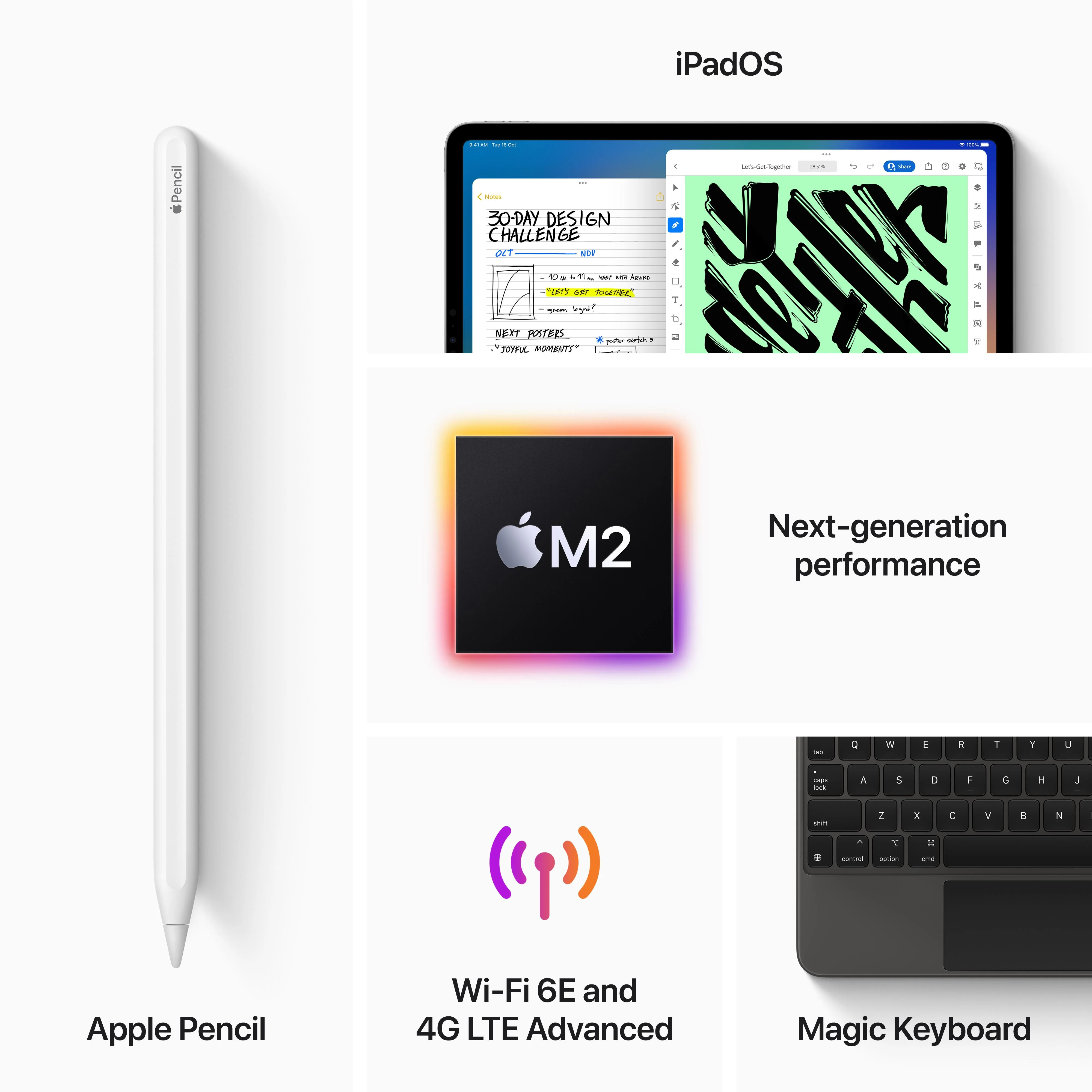 2022 11-inch iPad Pro Wi-Fi + Cellular 2TB - Silver (4th generation) - Image 7