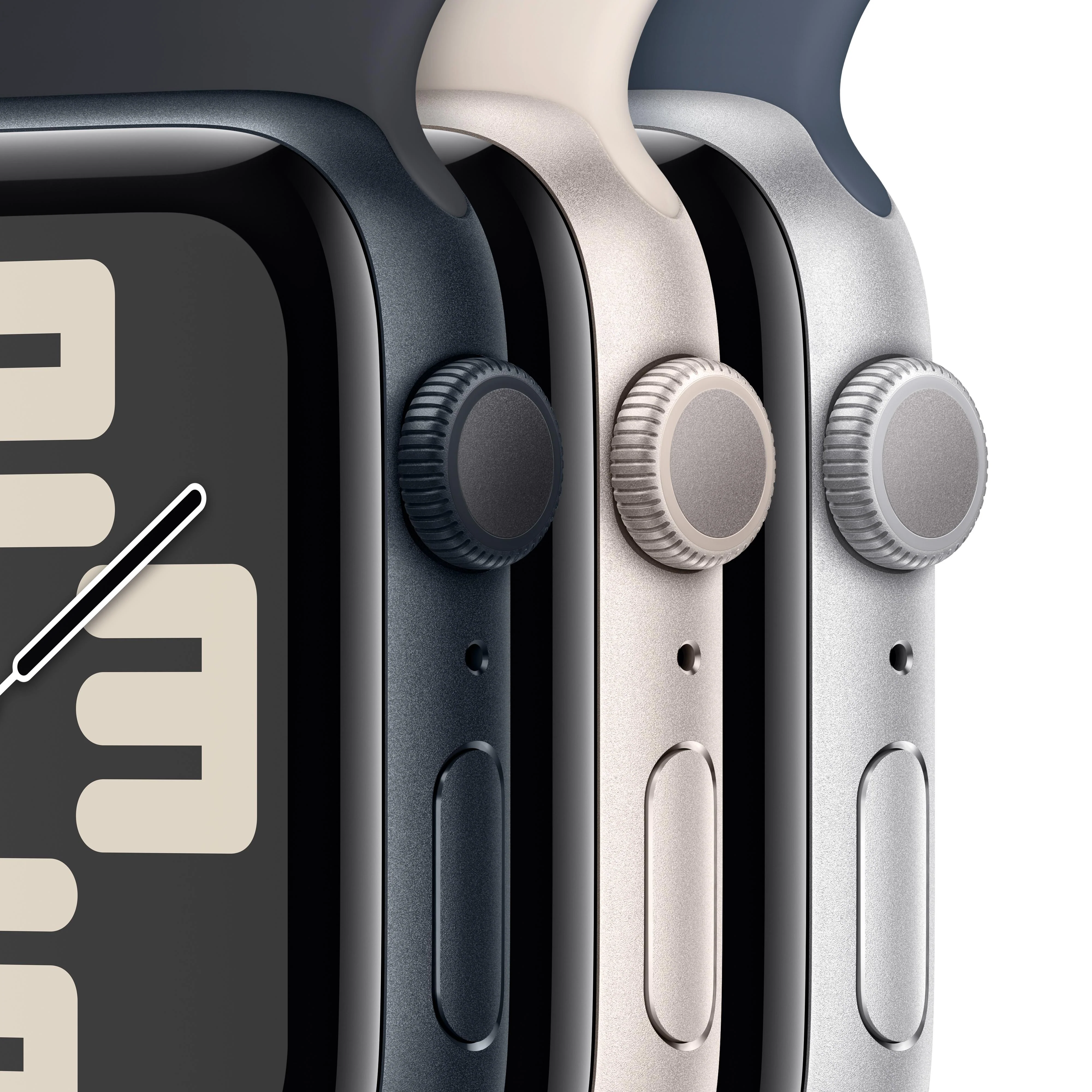 Apple Watch SE GPS 40mm Silver Aluminium Case with Storm Blue Sport Band - S/M - Image 3
