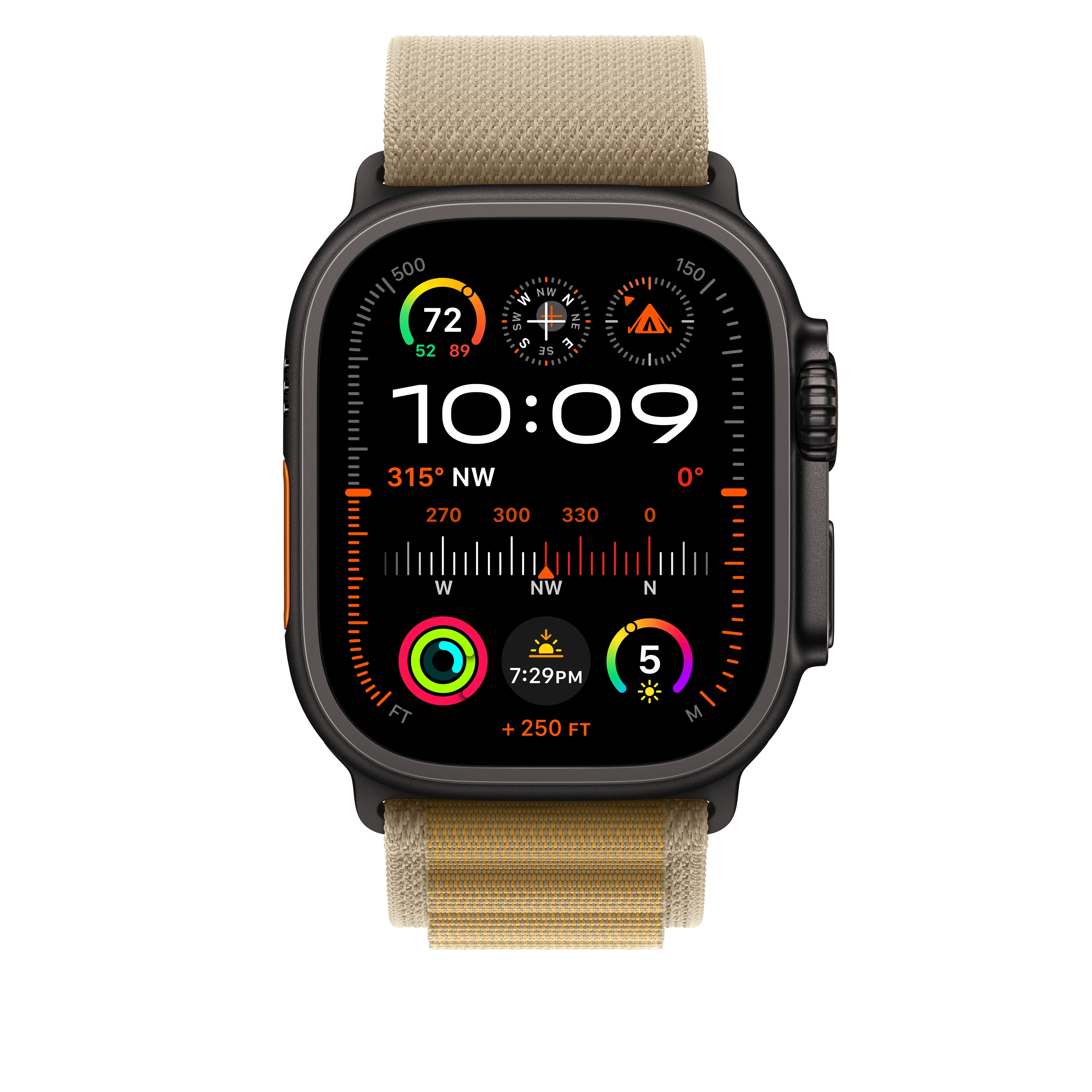 49mm Tan Alpine Loop - Medium - Black Titanium Finish - Image 3