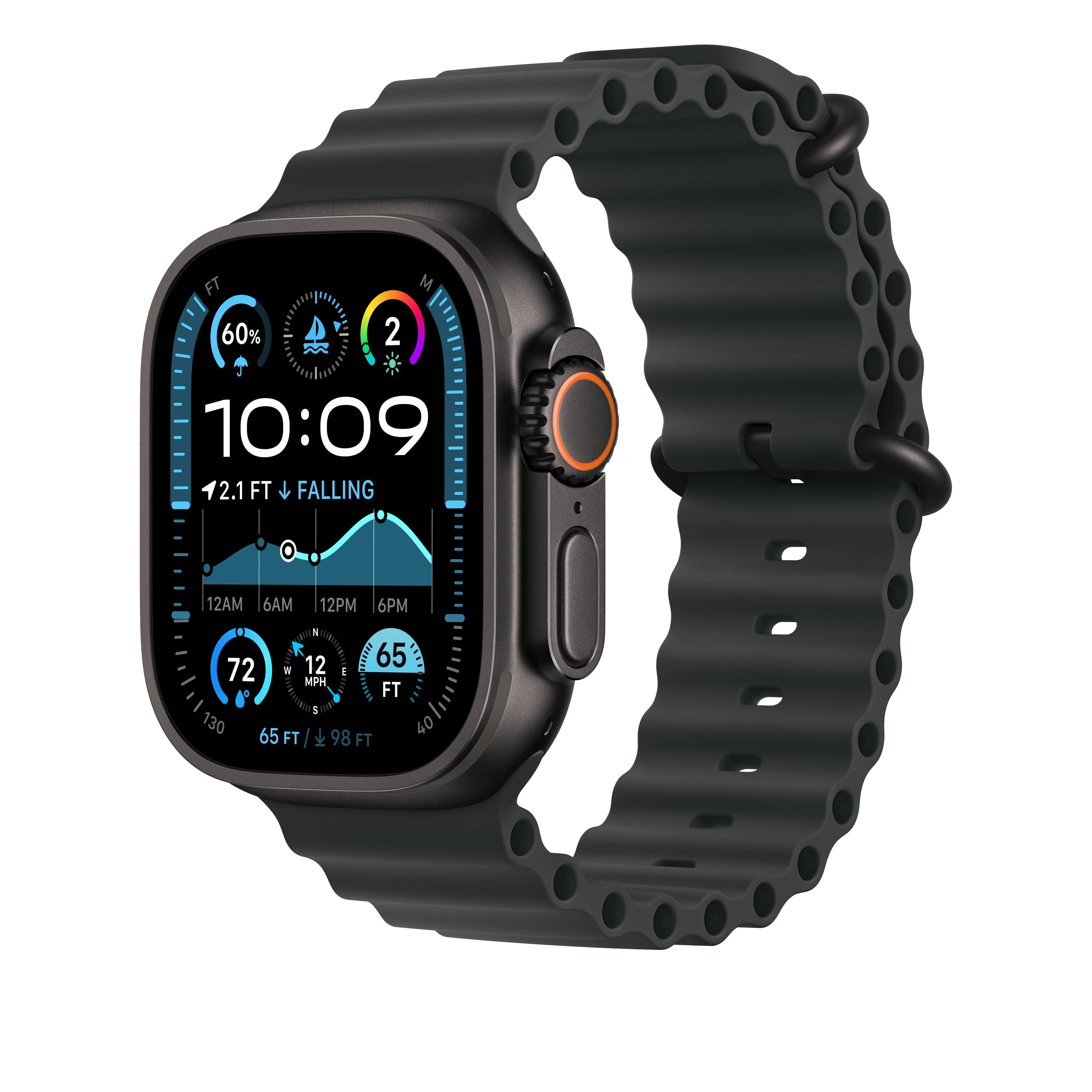 49mm Black Ocean Band - Black Titanium Finish - Image 2