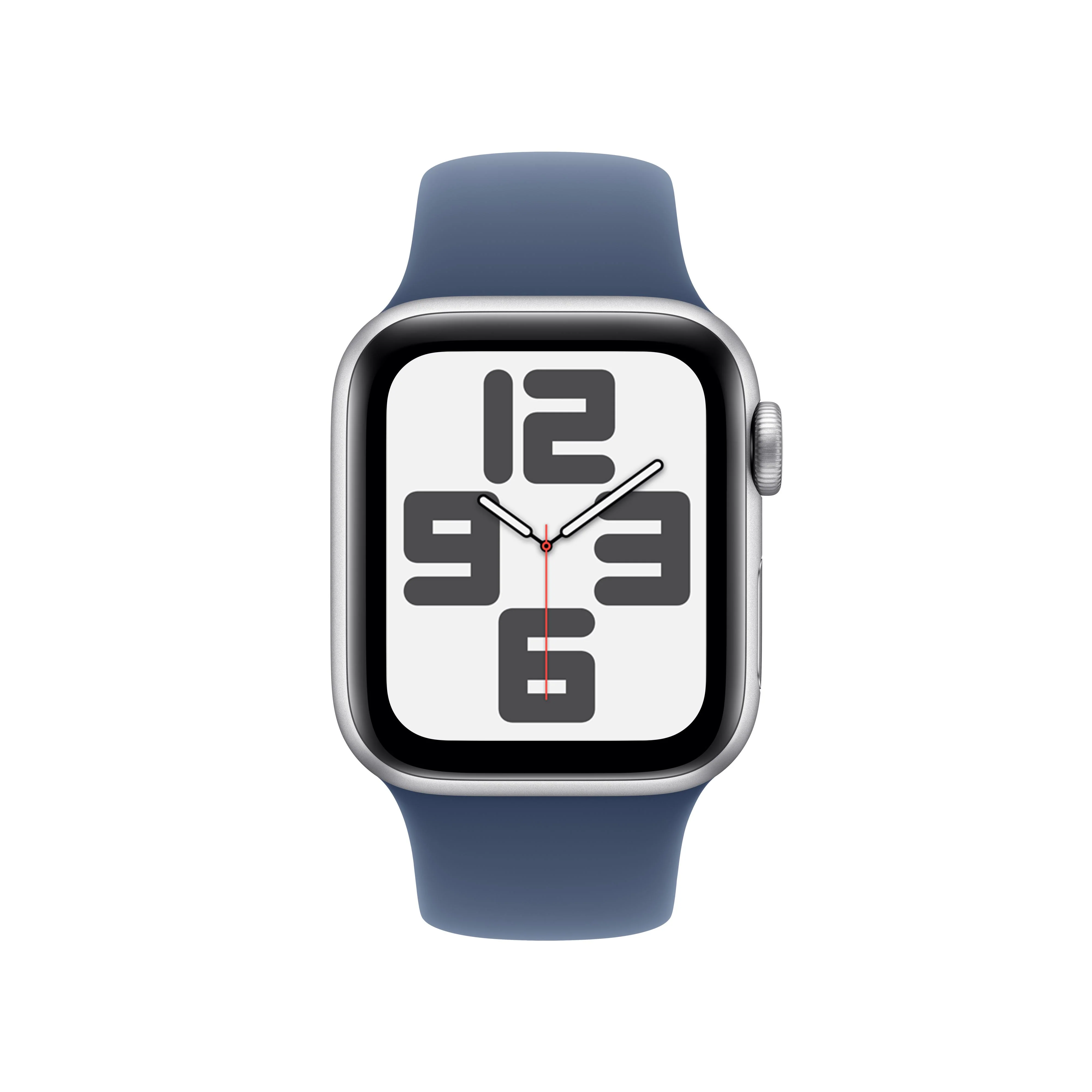 Apple Watch SE GPS 40mm Silver Aluminium Case with Denim Sport Band - M/L - Image 2