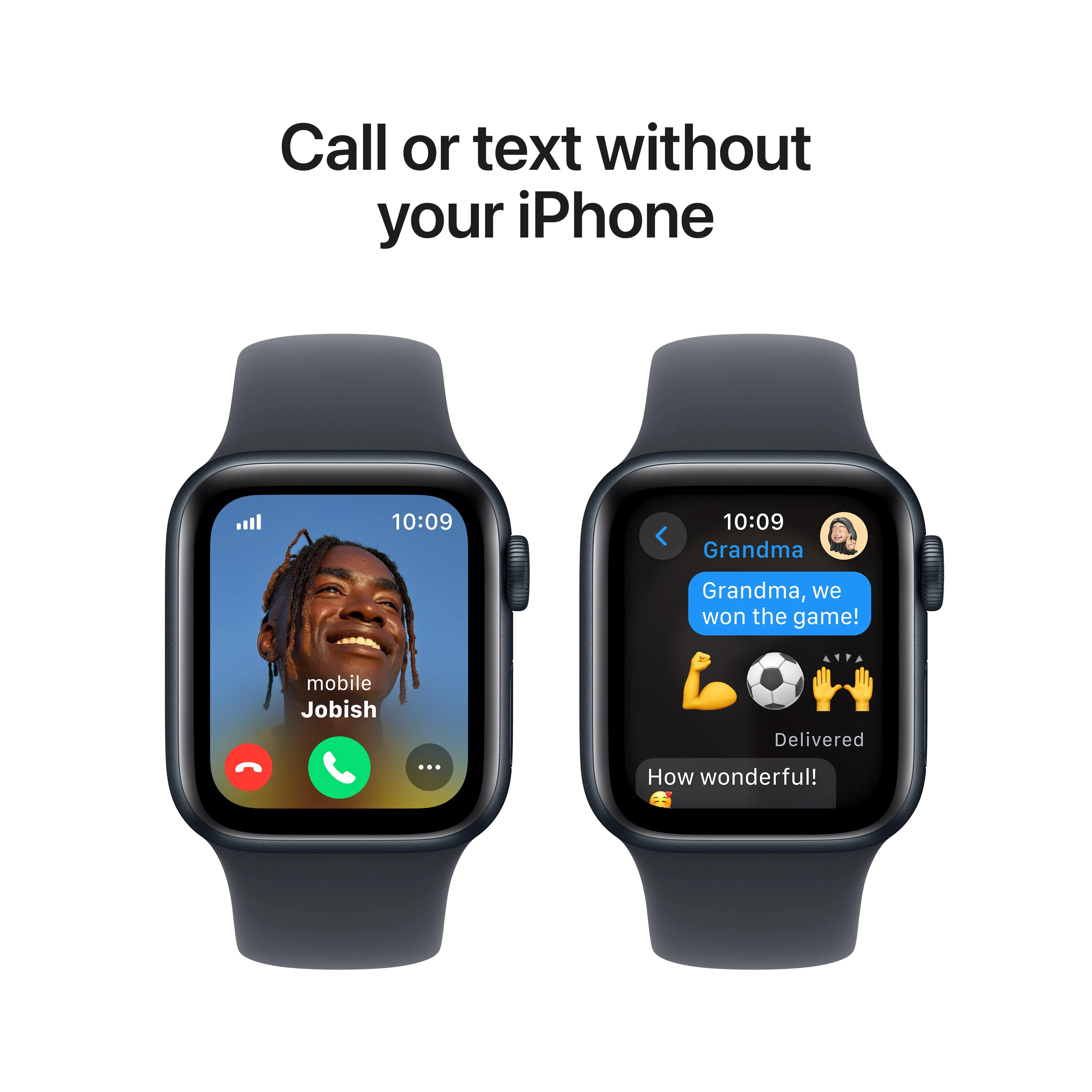 Apple Watch SE GPS + Cellular 40mm Midnight Aluminium Case with Midnight Sport Band - S/M - Image 4