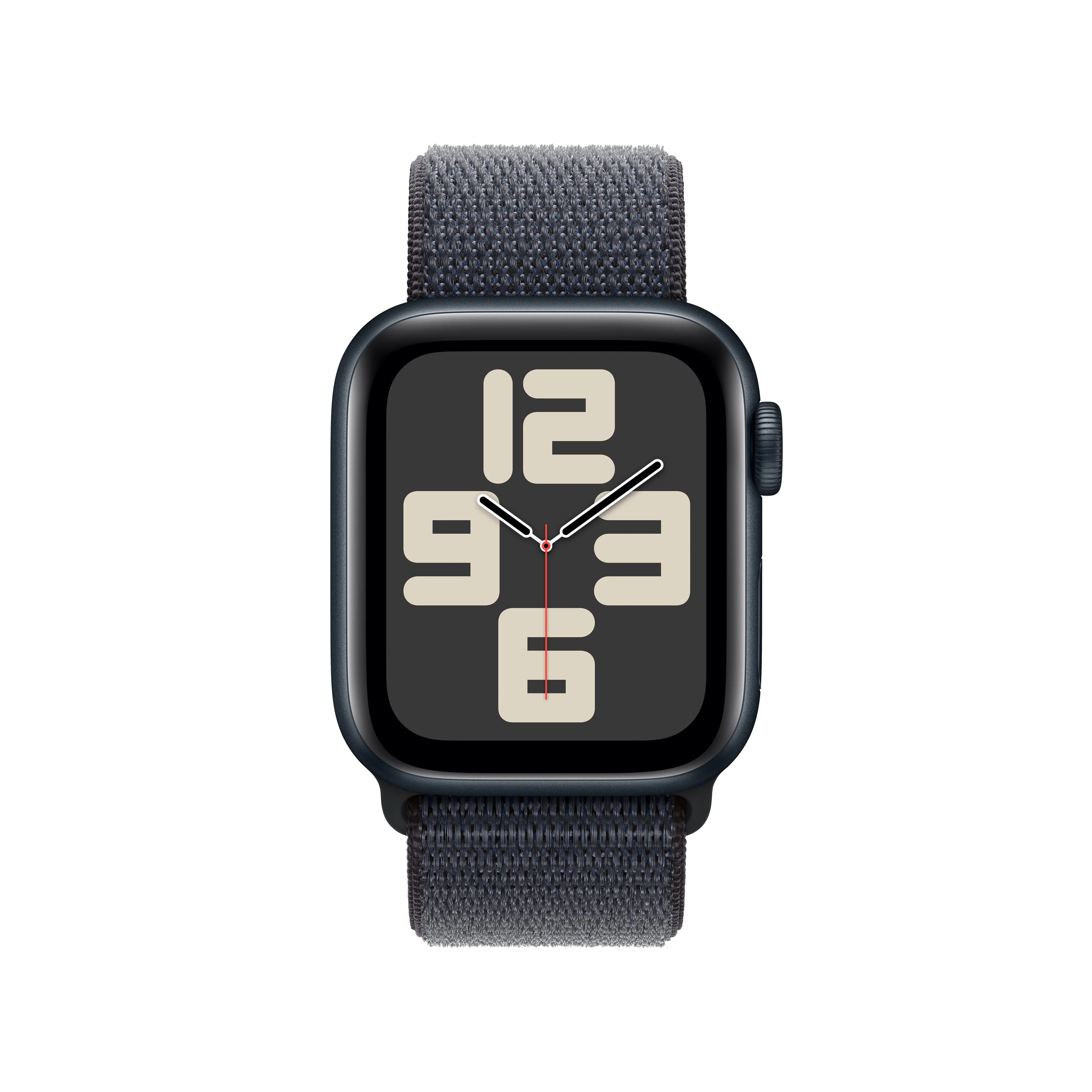 Apple Watch SE GPS + Cellular 40mm Midnight Aluminium Case with Ink Sport Loop - Image 2