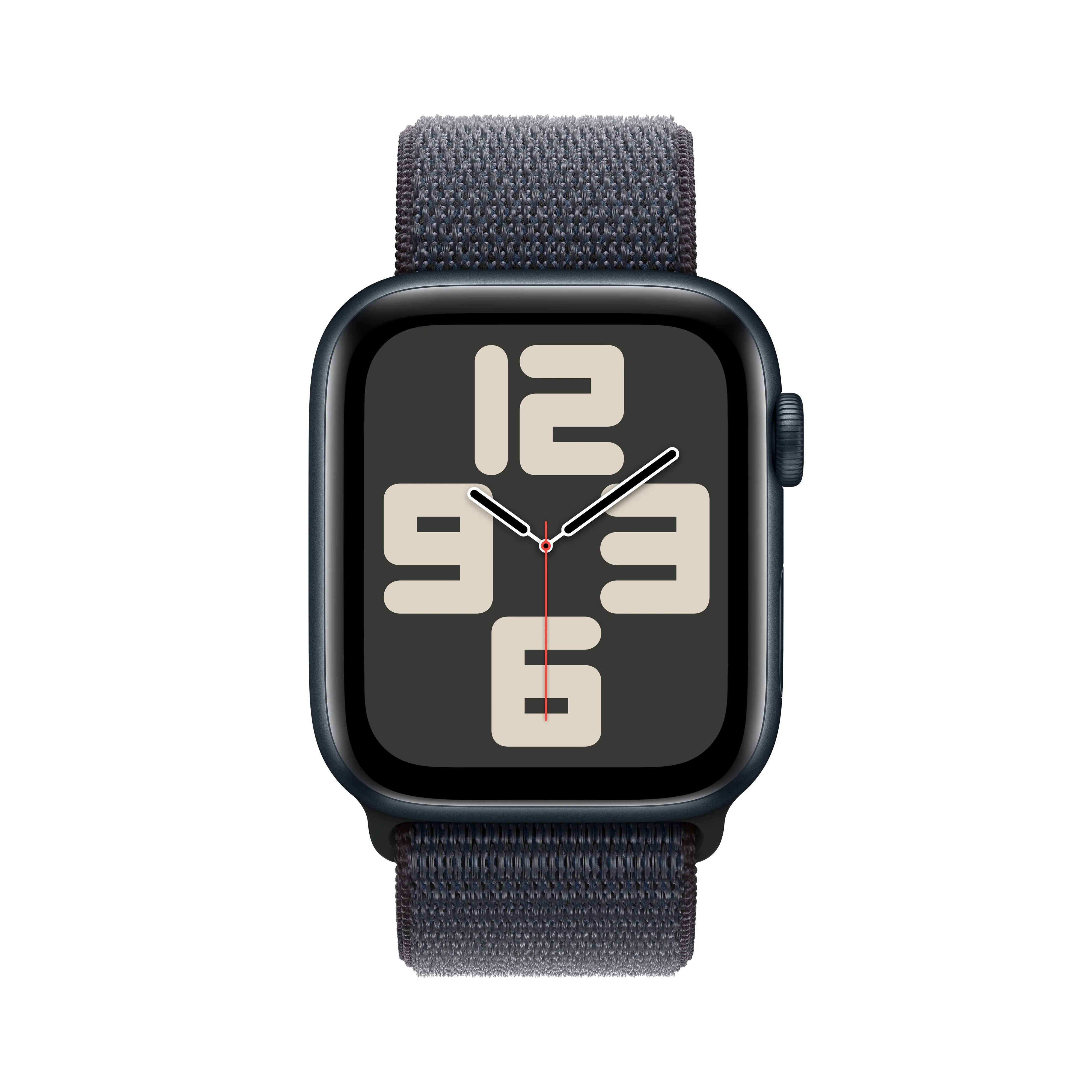 Apple Watch SE GPS + Cellular 44mm Midnight Aluminium Case with Ink Sport Loop - Image 2