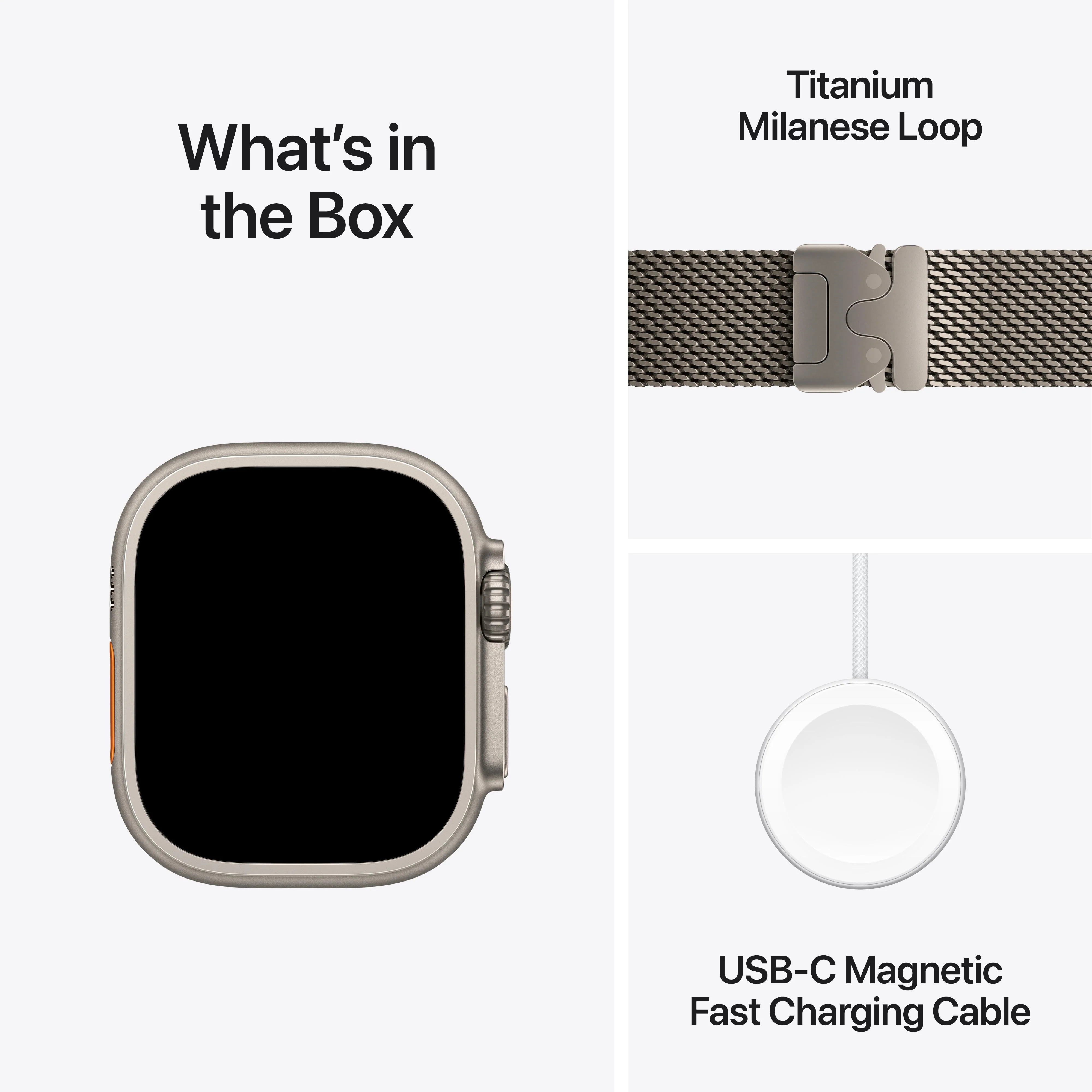 Apple Watch Ultra 2 GPS + Cellular 49mm Natural Titanium Case with Natural Titanium Milanese Loop - Large - Image 9