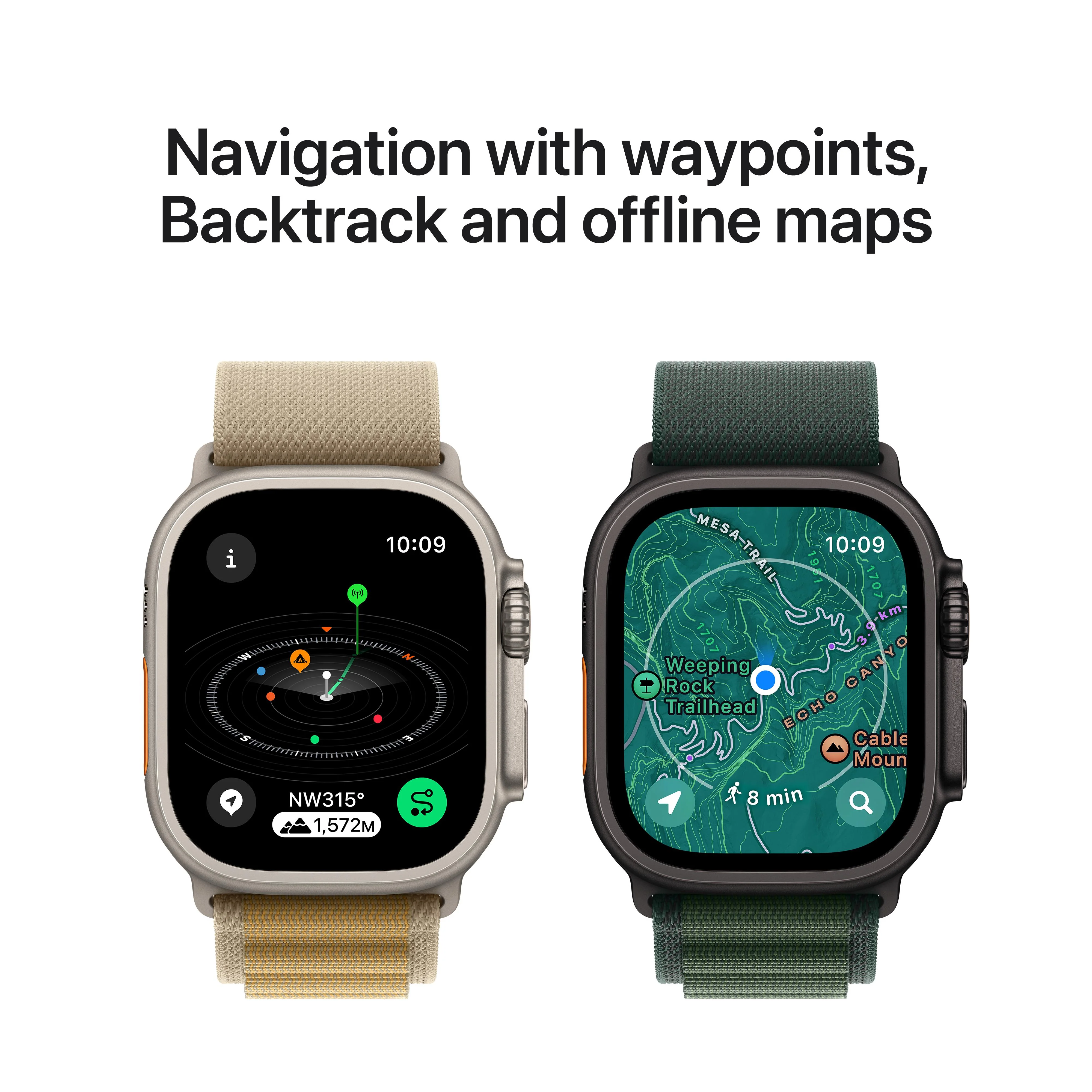 Apple Watch Ultra 2 GPS + Cellular 49mm Black Titanium Case with Black Titanium Milanese Loop - Large - Image 6