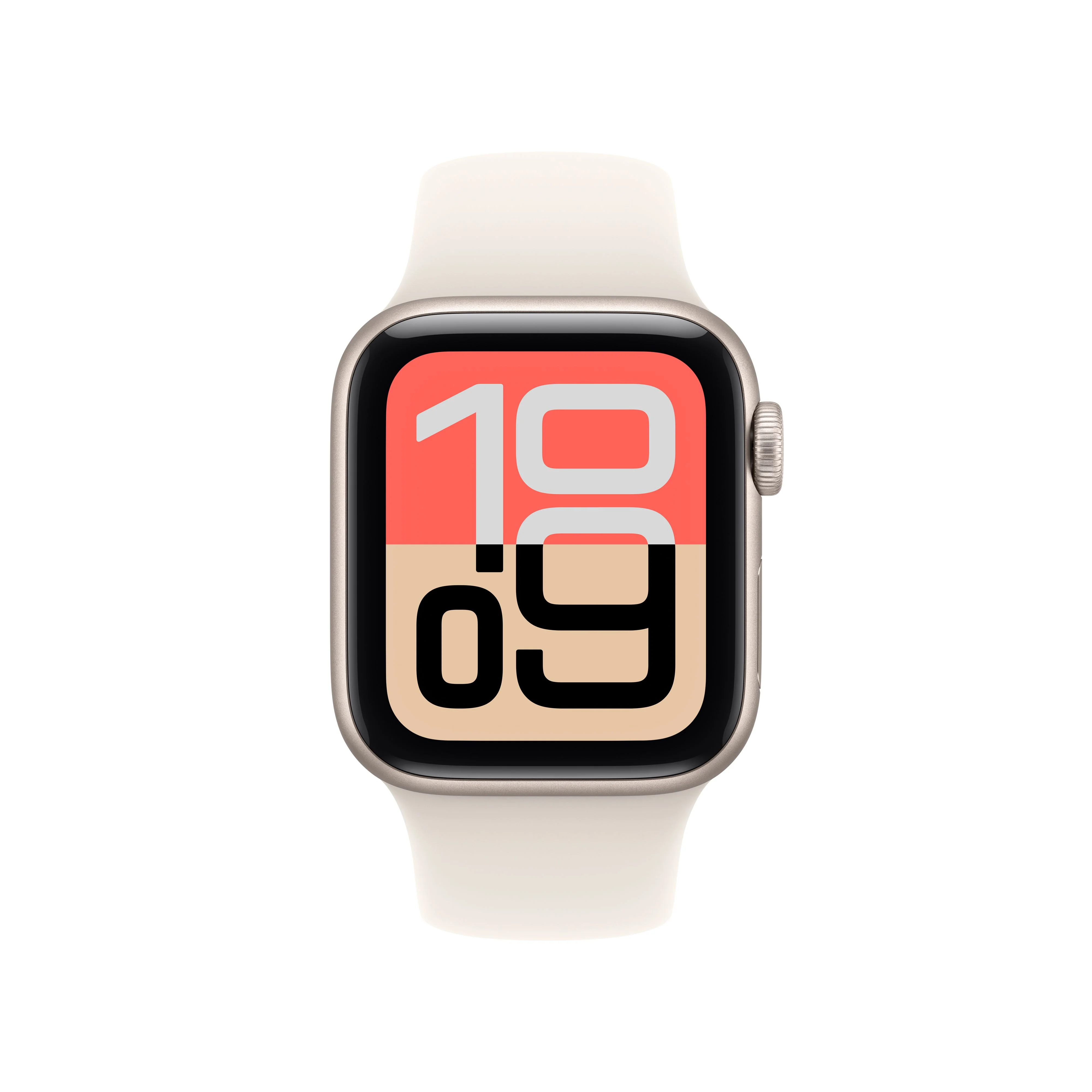Apple Watch SE 3 GPS + Cellular 40mm Starlight Aluminium Case with Starlight Sport Band - S/M - Image 2