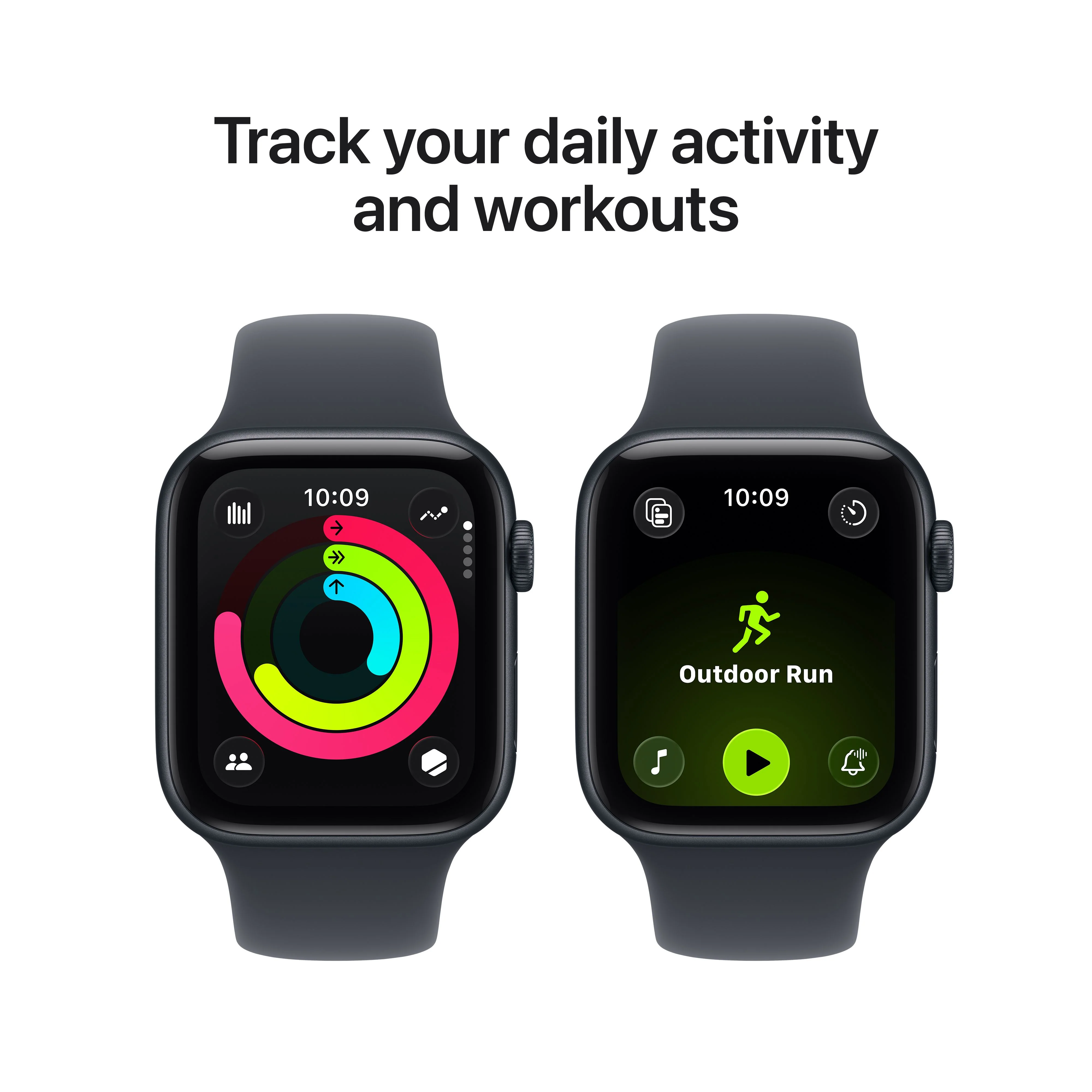 Apple Watch SE 3 GPS + Cellular 44mm Midnight Aluminium Case with Midnight Sport Band - M/L - Image 6