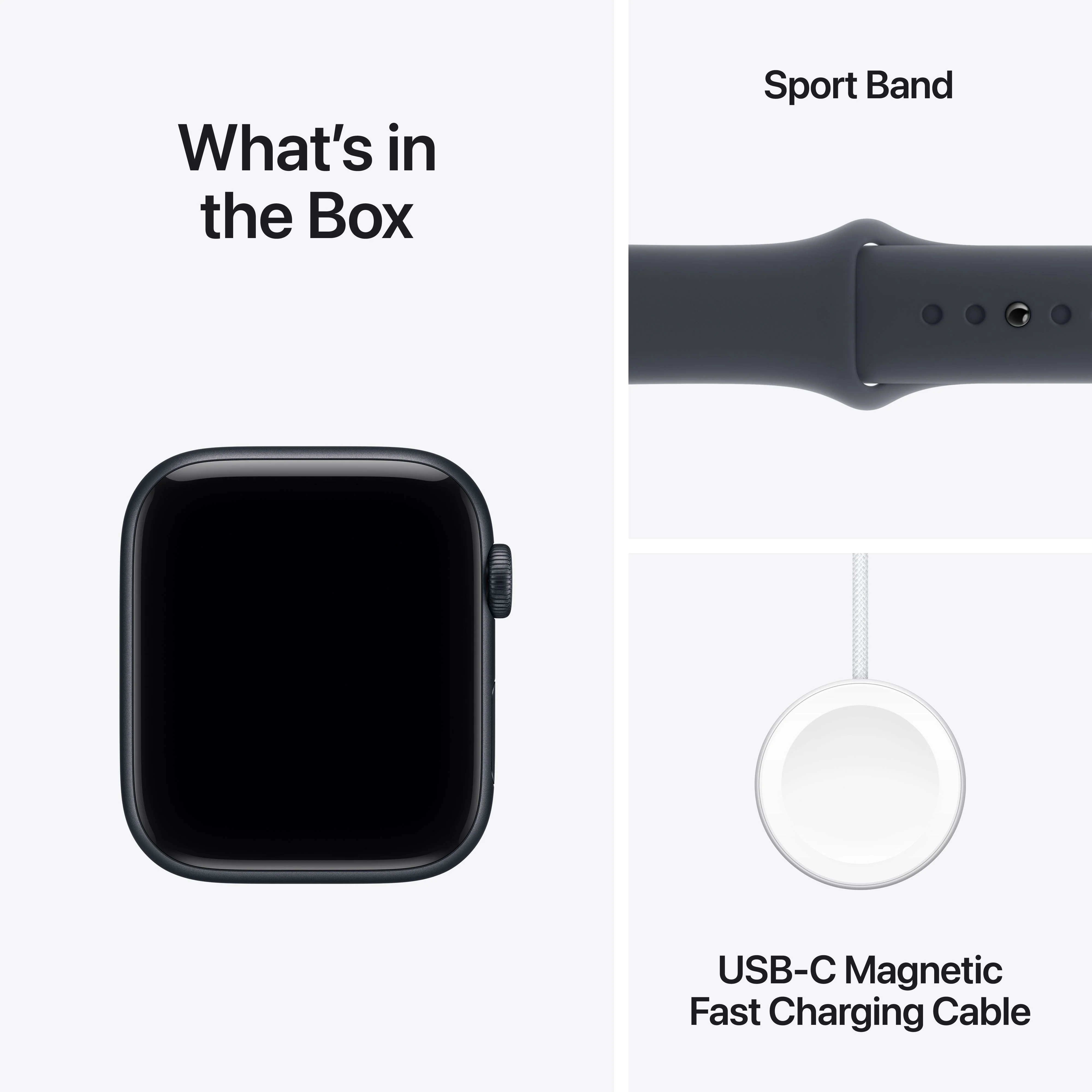 Apple Watch SE 3 GPS + Cellular 44mm Midnight Aluminium Case with Midnight Sport Band - M/L - Image 9