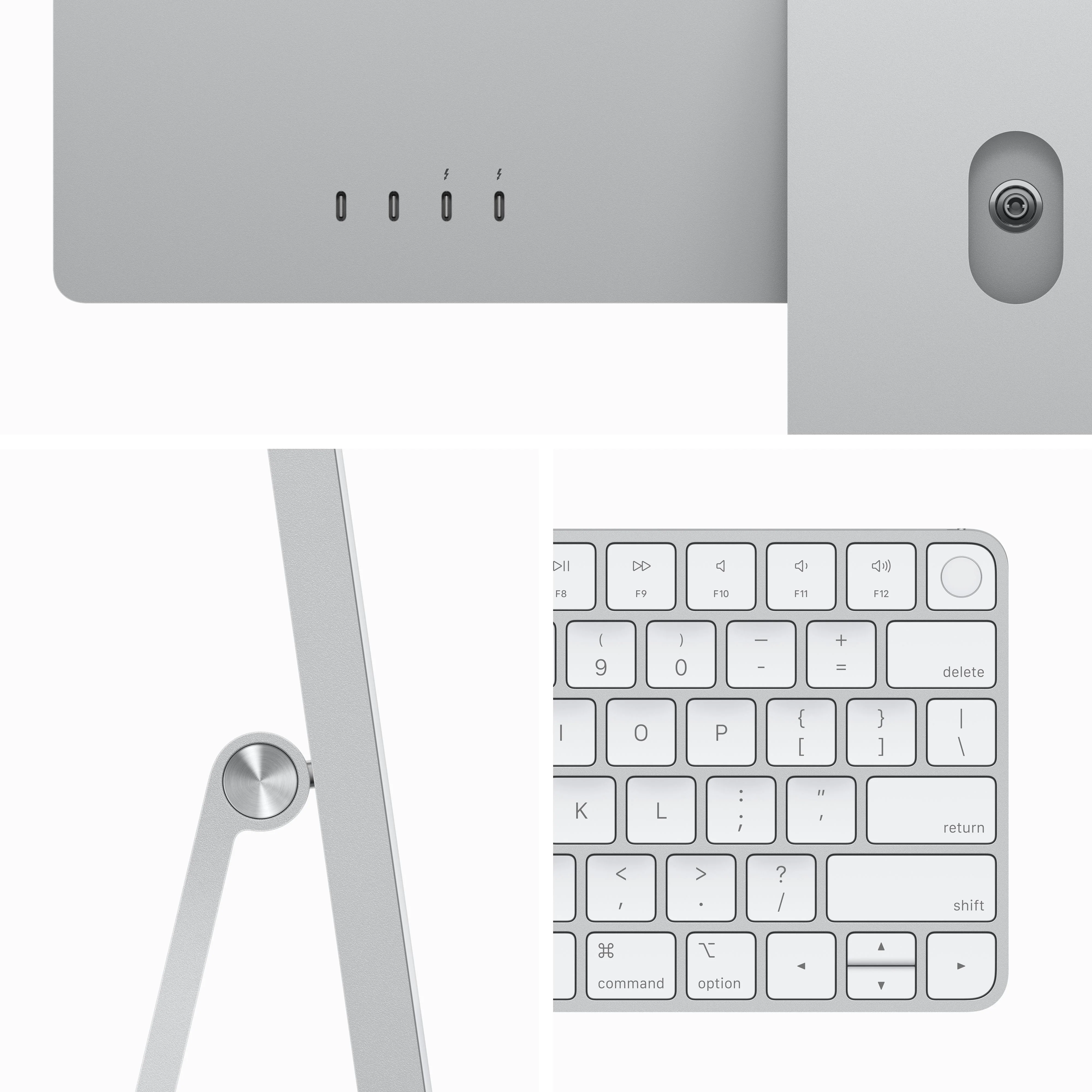 24-inch iMac with Retina 4.5K display: Apple M3 chip with 8?core CPU and 10?core GPU, 512GB SSD - Silver - Image 3