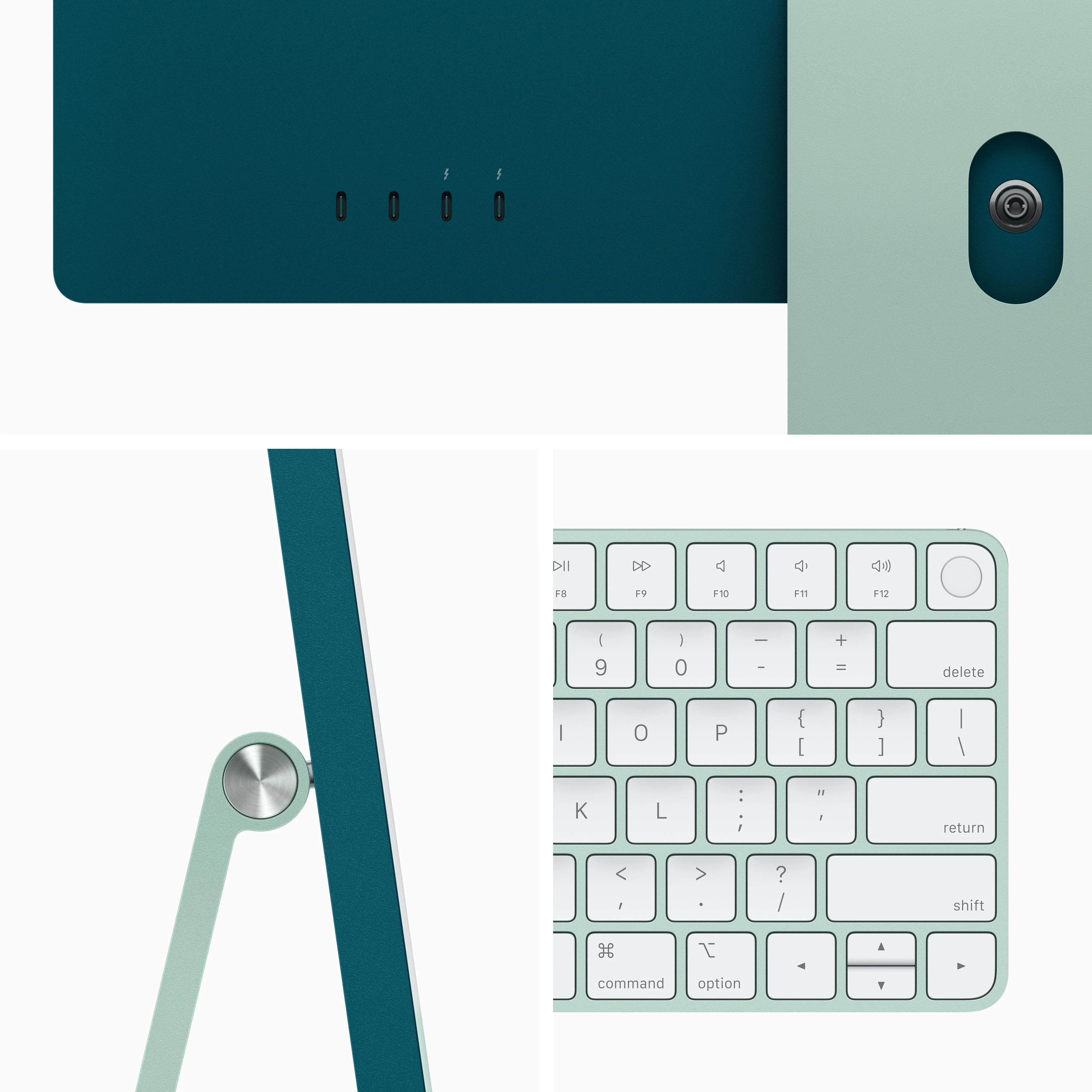 24-inch iMac with Retina 4.5K display: Apple M3 chip with 8?core CPU and 10?core GPU, 256GB SSD - Green - Image 3