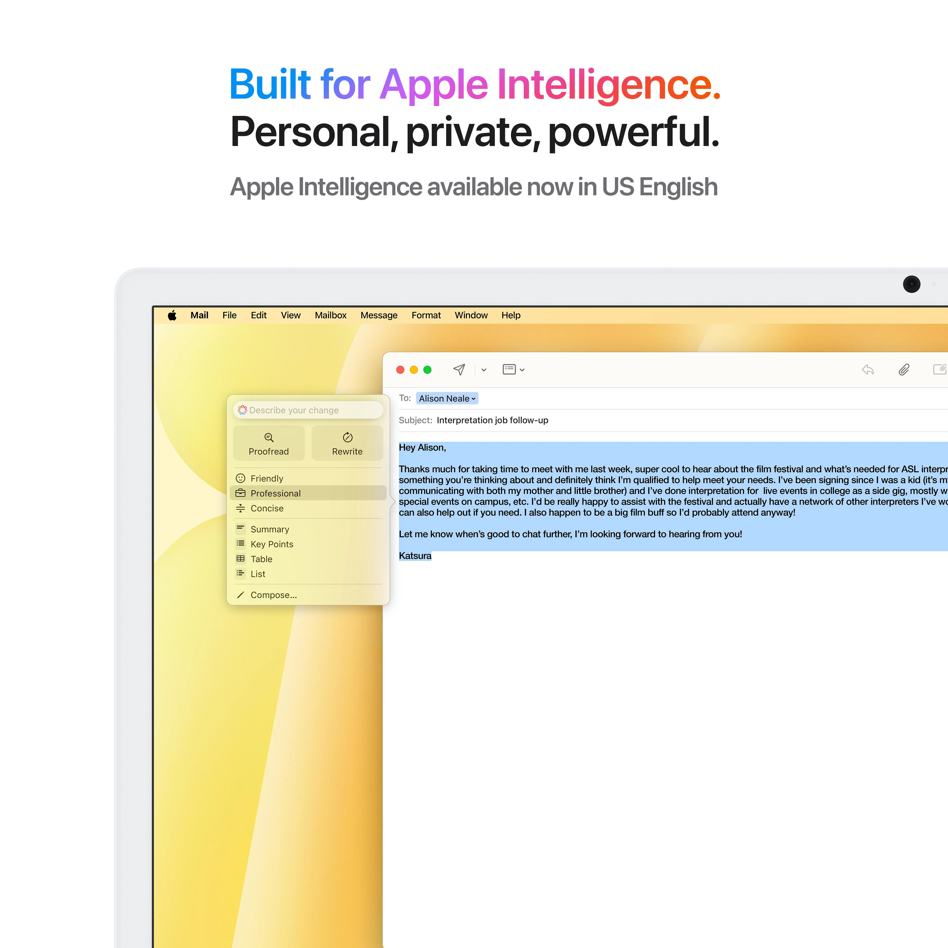 24-inch iMac with Retina 4.5K display: Apple M4 chip with 10-core CPU and 10-core GPU, 512GB SSD - Yellow - Image 5
