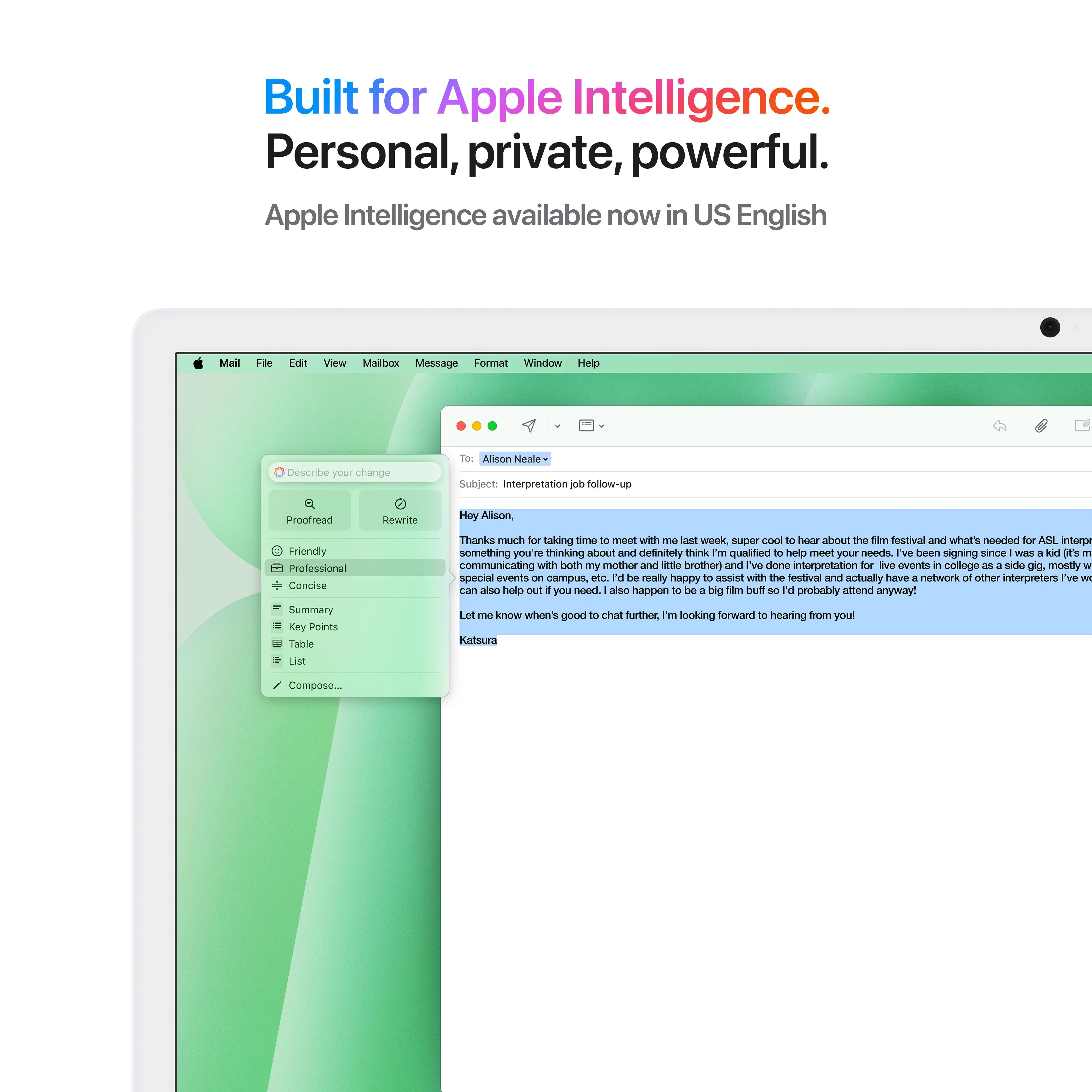 24-inch iMac with Retina 4.5K display: Apple M4 chip with 10-core CPU and 10-core GPU, 256GB SSD - Green - Image 5