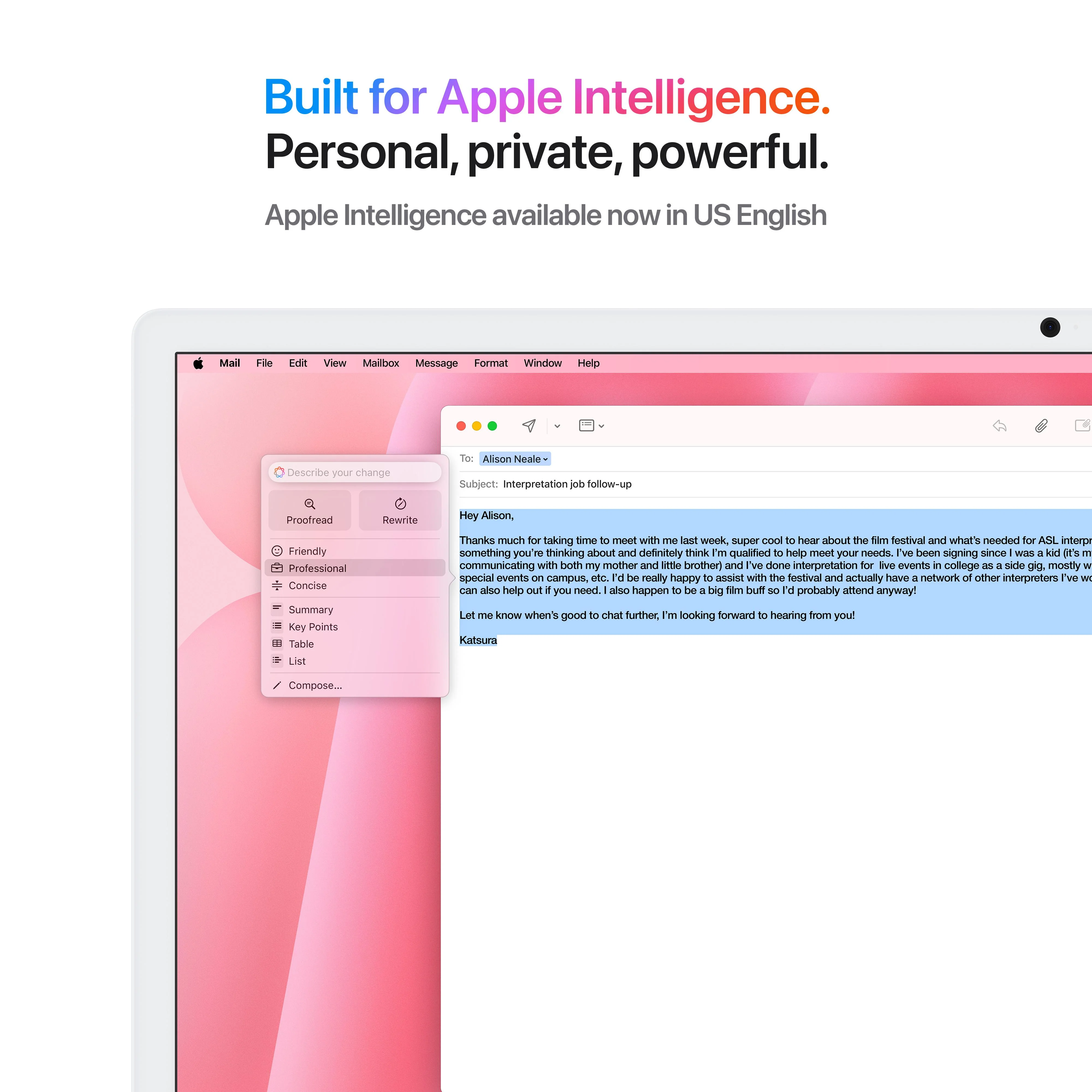 24-inch iMac with Retina 4.5K display: Apple M4 chip with 10-core CPU and 10-core GPU, 512GB SSD - Pink - Image 5